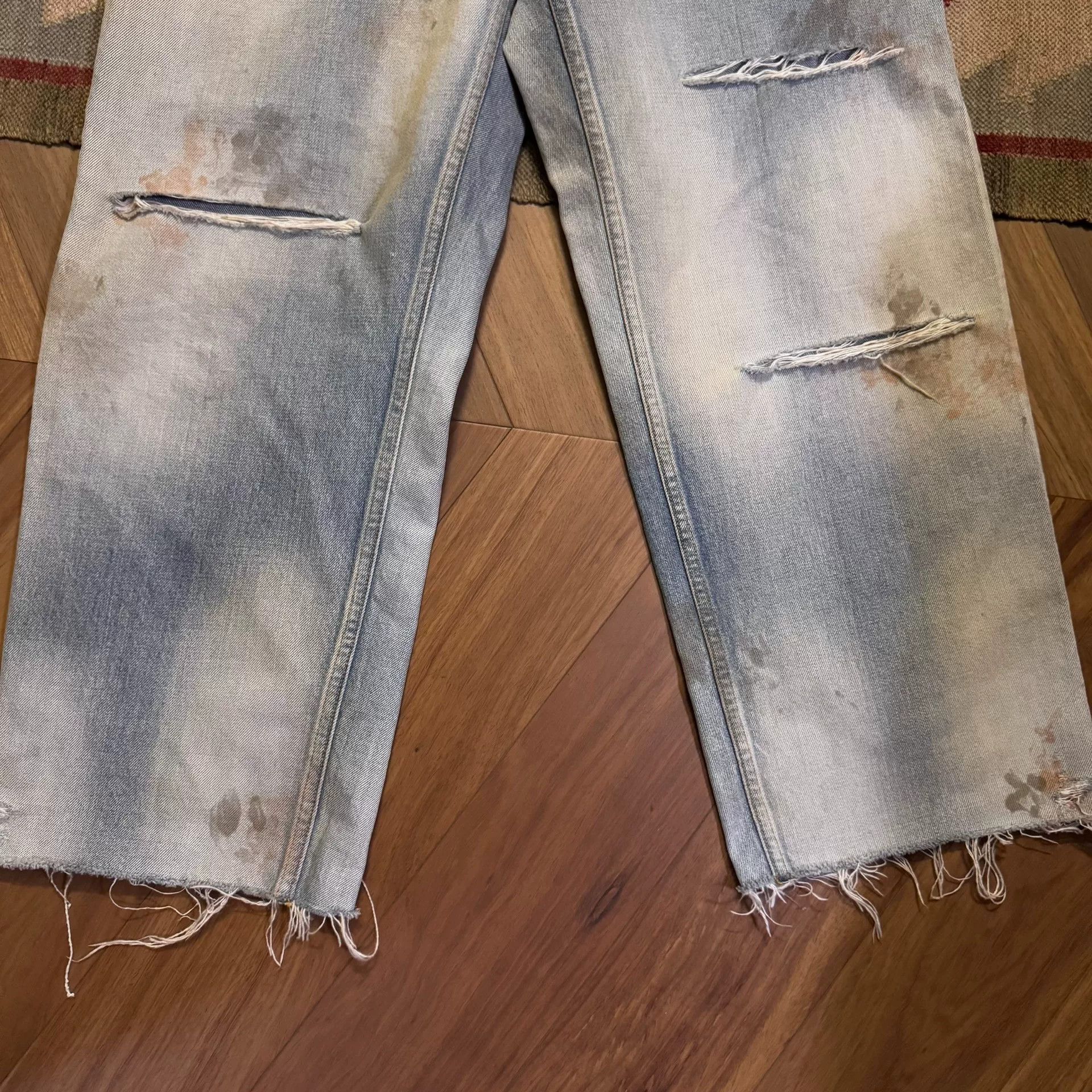 Vintage Distressed Selvedge Denim Pants Size US 32 / EU 48 - 5 Thumbnail
