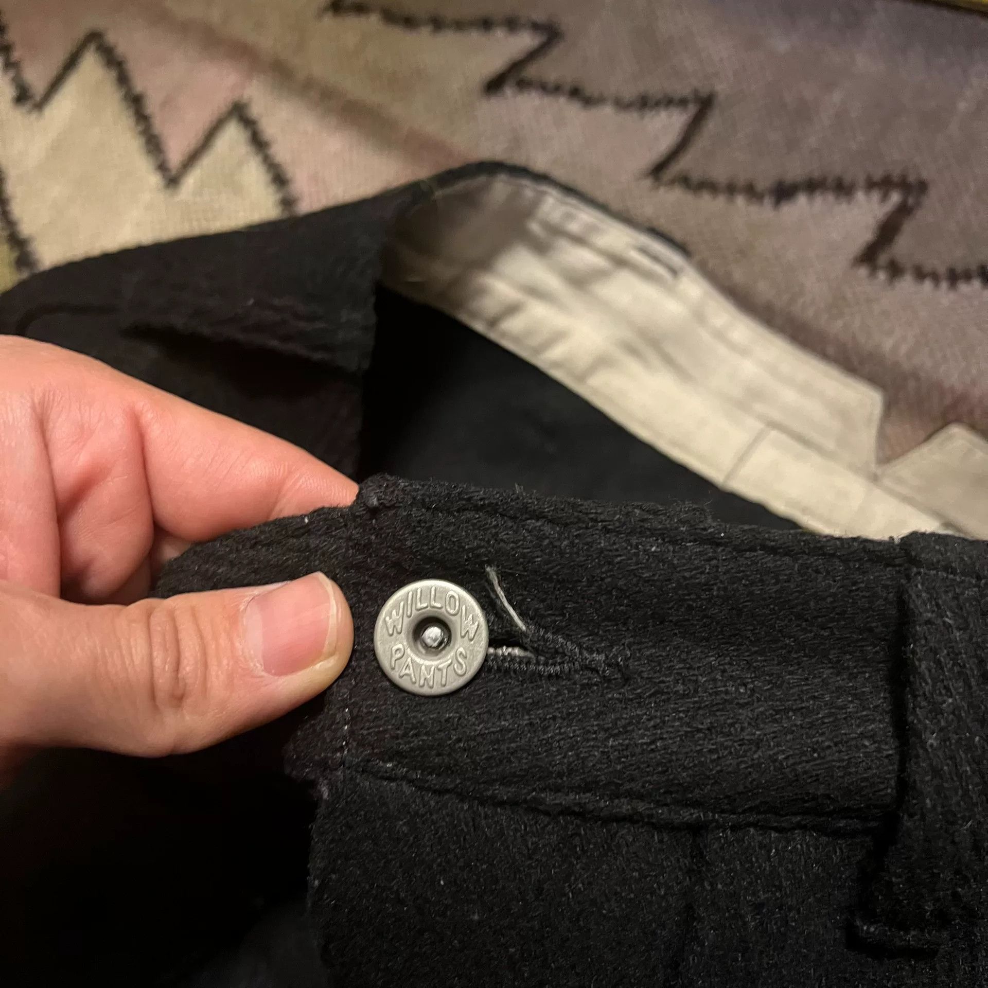 Vintage Black Willow Pants for Stylish Outfits Size US 32 / EU 48 - 5 Thumbnail