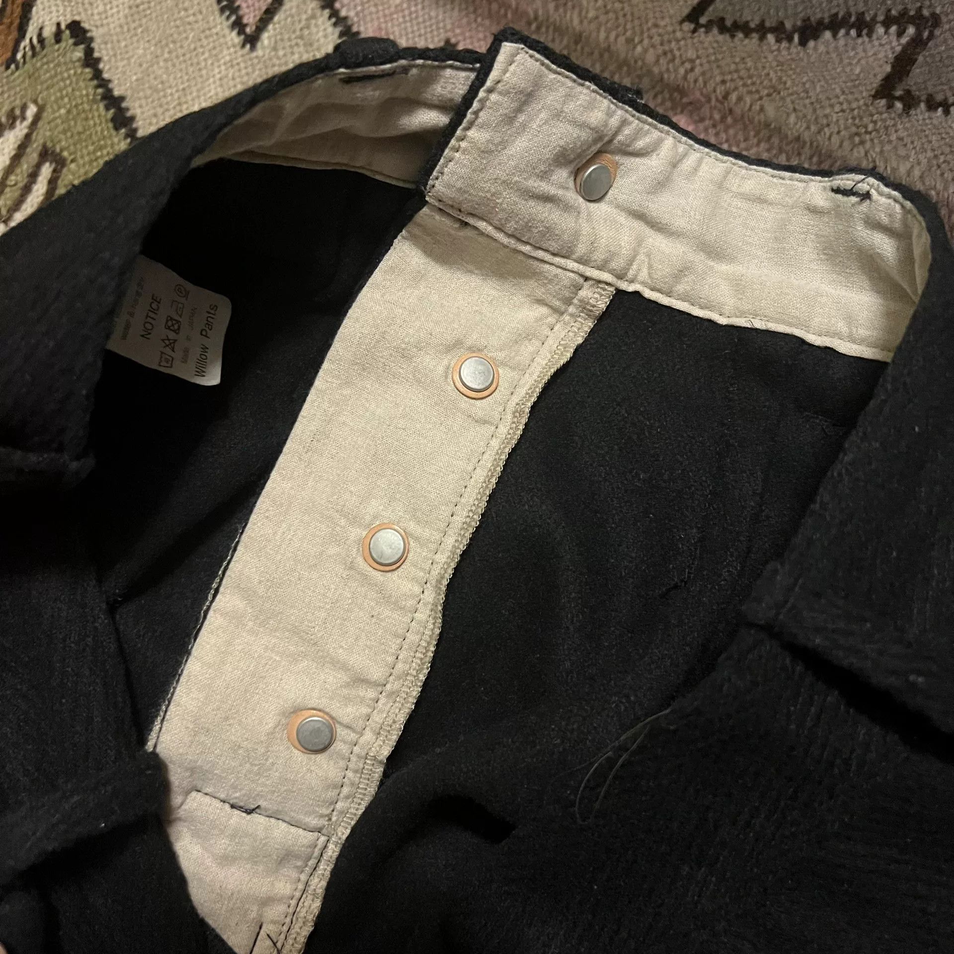 Vintage Black Willow Pants for Stylish Outfits Size US 32 / EU 48 - 7 Thumbnail