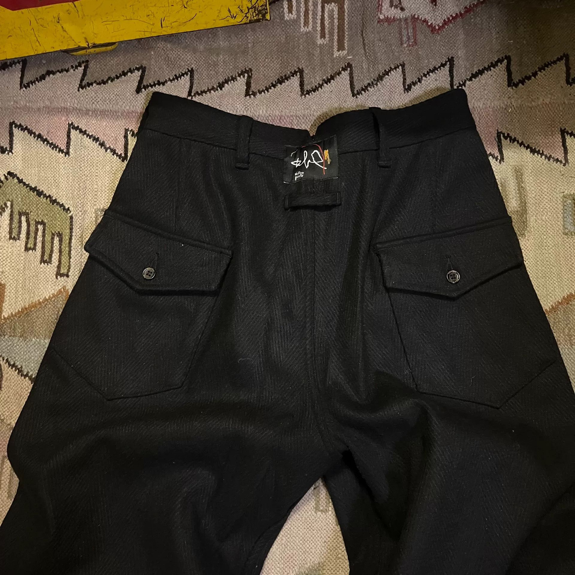 Vintage Black Willow Pants for Stylish Outfits Size US 32 / EU 48 - 2 Thumbnail