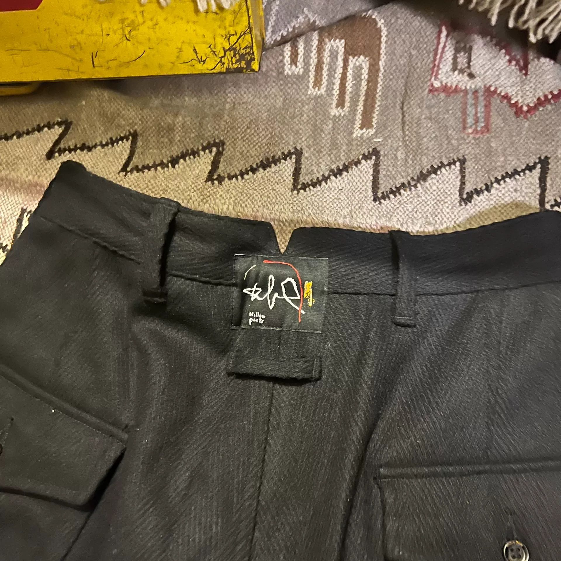 Vintage Black Willow Pants for Stylish Outfits Size US 32 / EU 48 - 8 Thumbnail