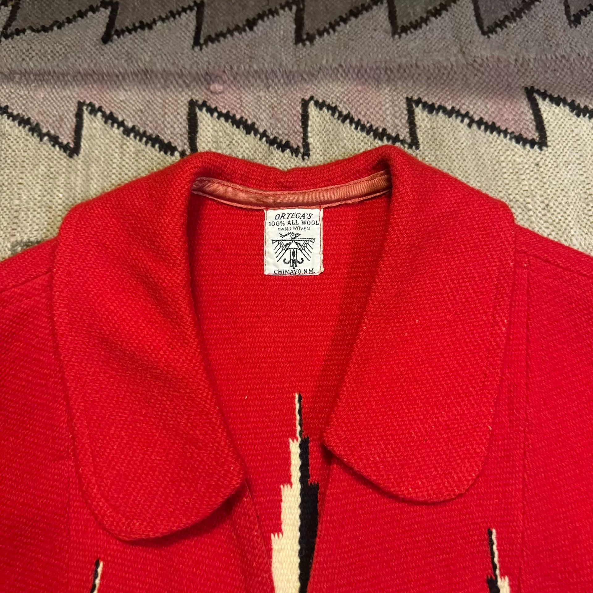 Vintage Handcrafted Wool Navajo Vest Size US M / EU 48-50 / 2 - 2 Thumbnail