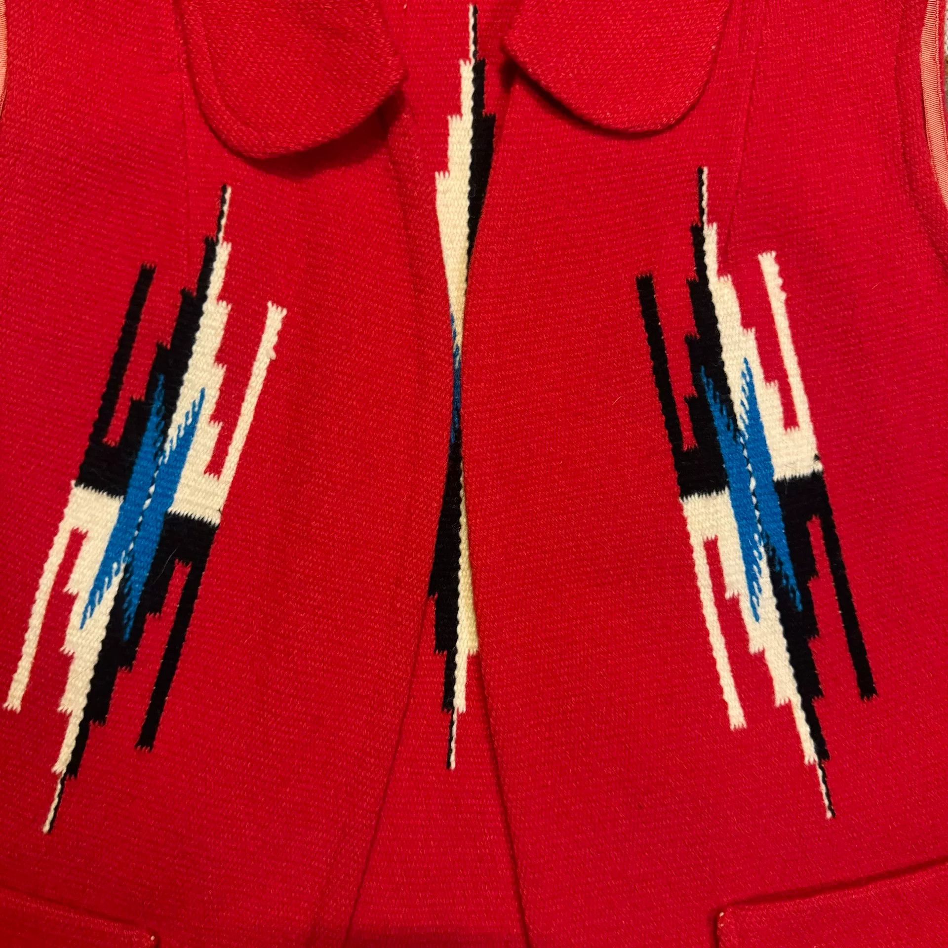 Vintage Handcrafted Wool Navajo Vest Size US M / EU 48-50 / 2 - 3 Thumbnail