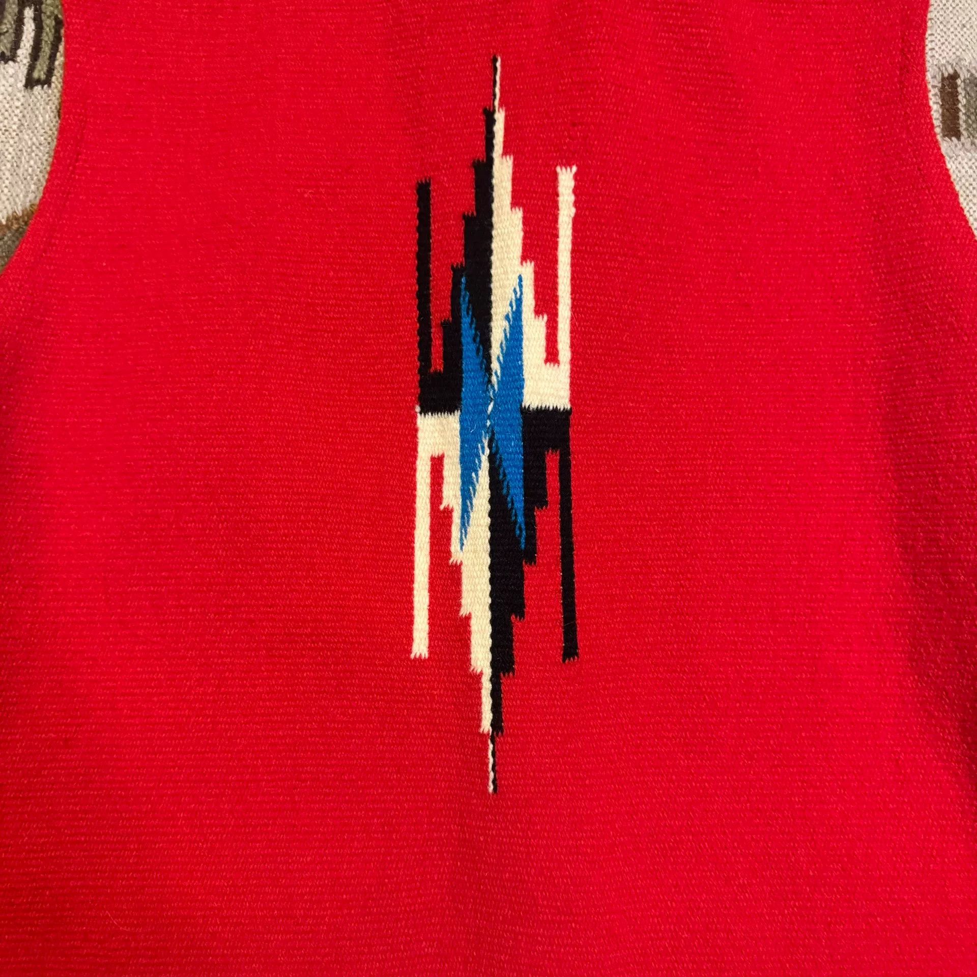 Vintage Handcrafted Wool Navajo Vest Size US M / EU 48-50 / 2 - 6 Thumbnail