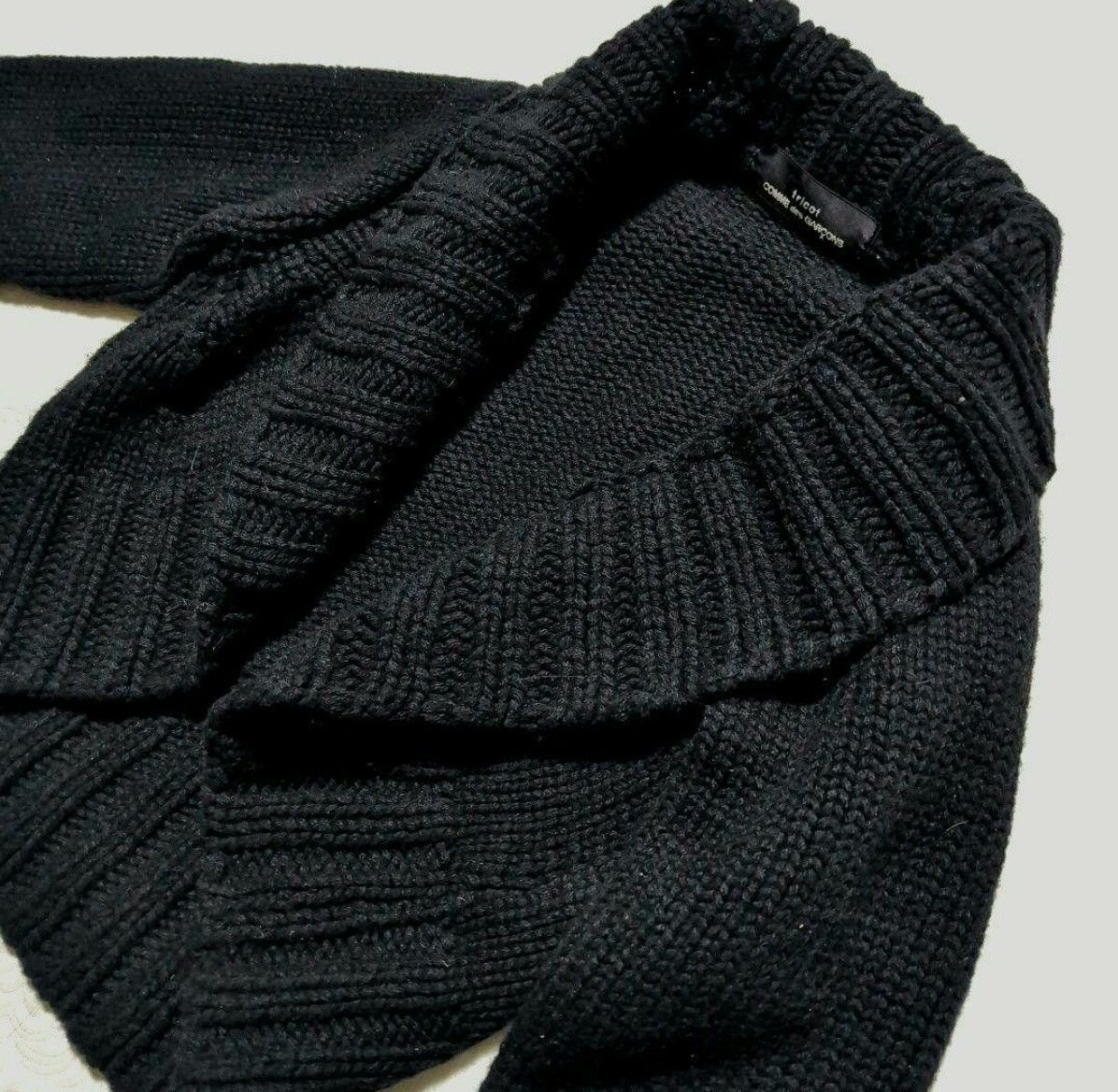 Comme des Garcons Comme des Garçons Black Knit Cardigan Size M / US 6-8 / IT 42-44 - 2 Thumbnail