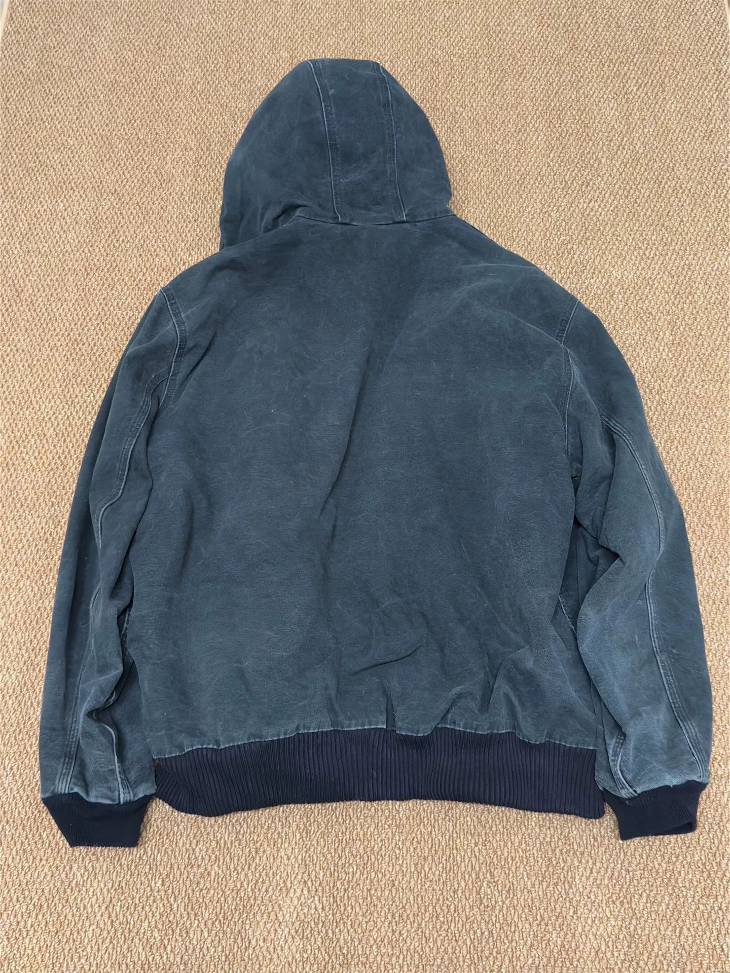 Vintage Vintage Carhartt Black Hooded Jacket Size US M / EU 48-50 / 2 - 2 Thumbnail