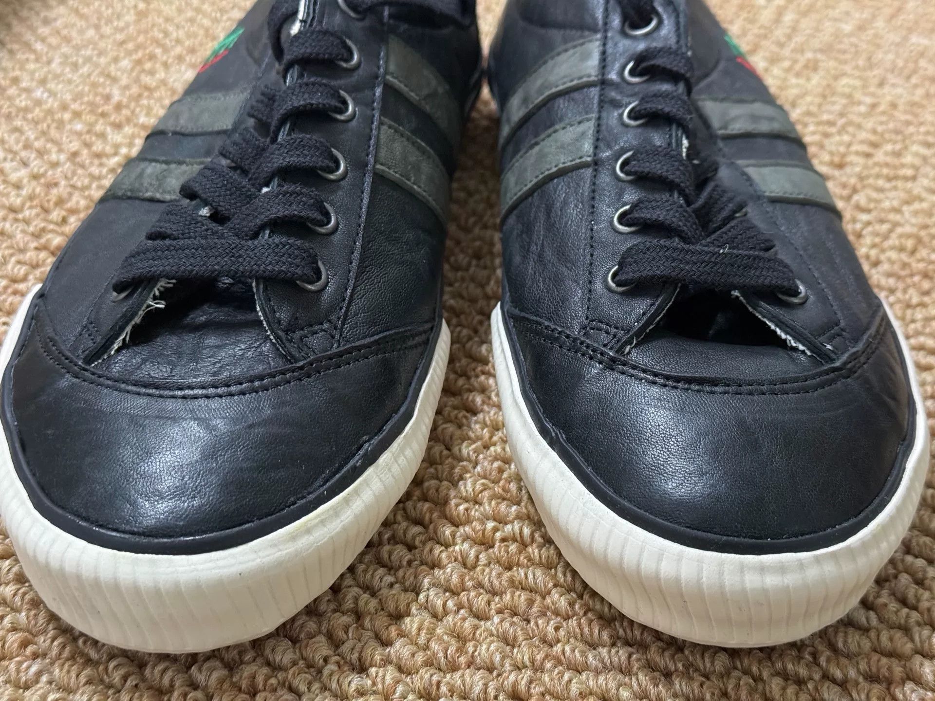 Japanese Brand Macaronian Leather Low-Top Sneakers Size US 10 / EU 43 - 5 Thumbnail