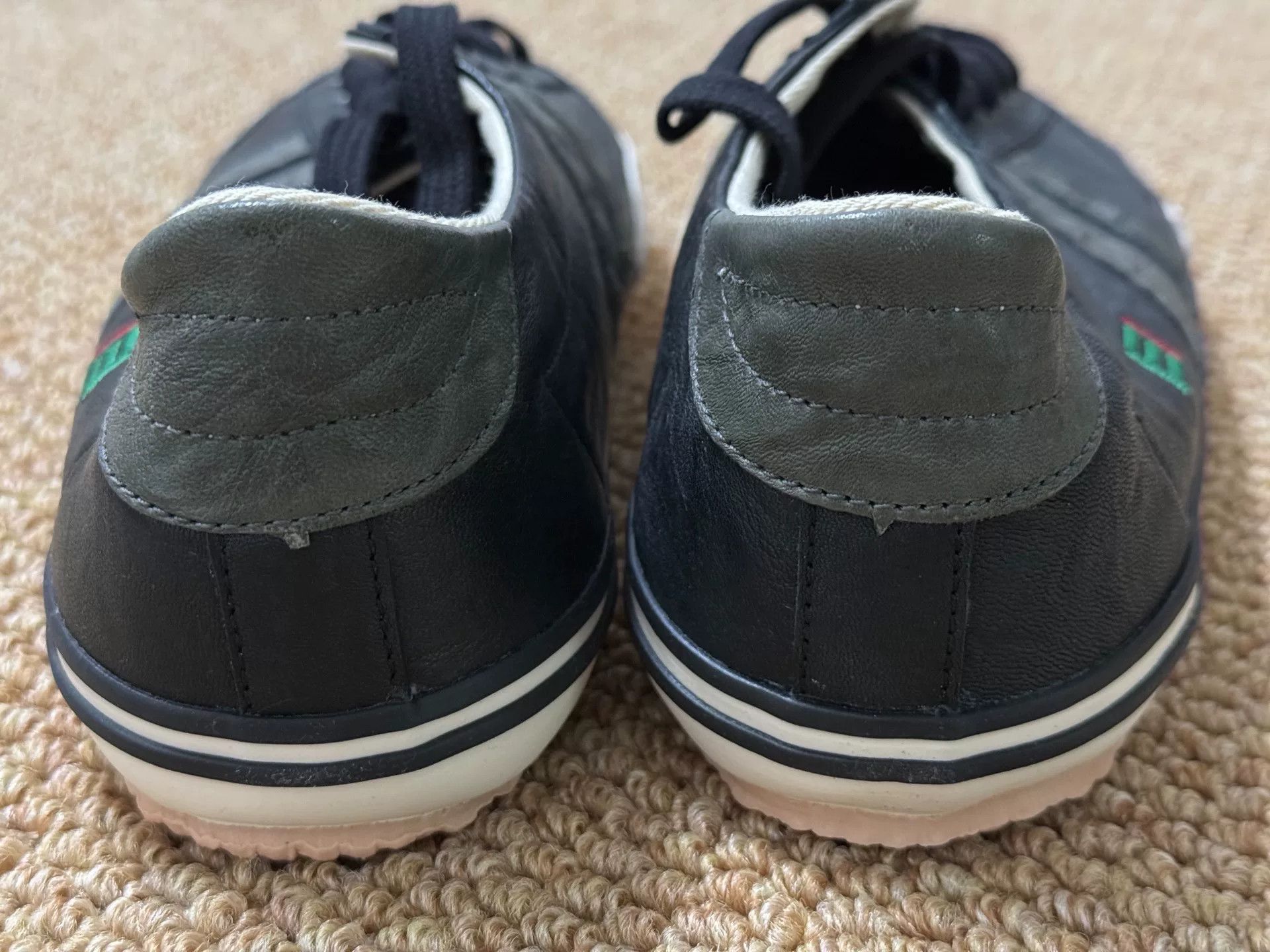 Japanese Brand Macaronian Leather Low-Top Sneakers Size US 10 / EU 43 - 4 Thumbnail