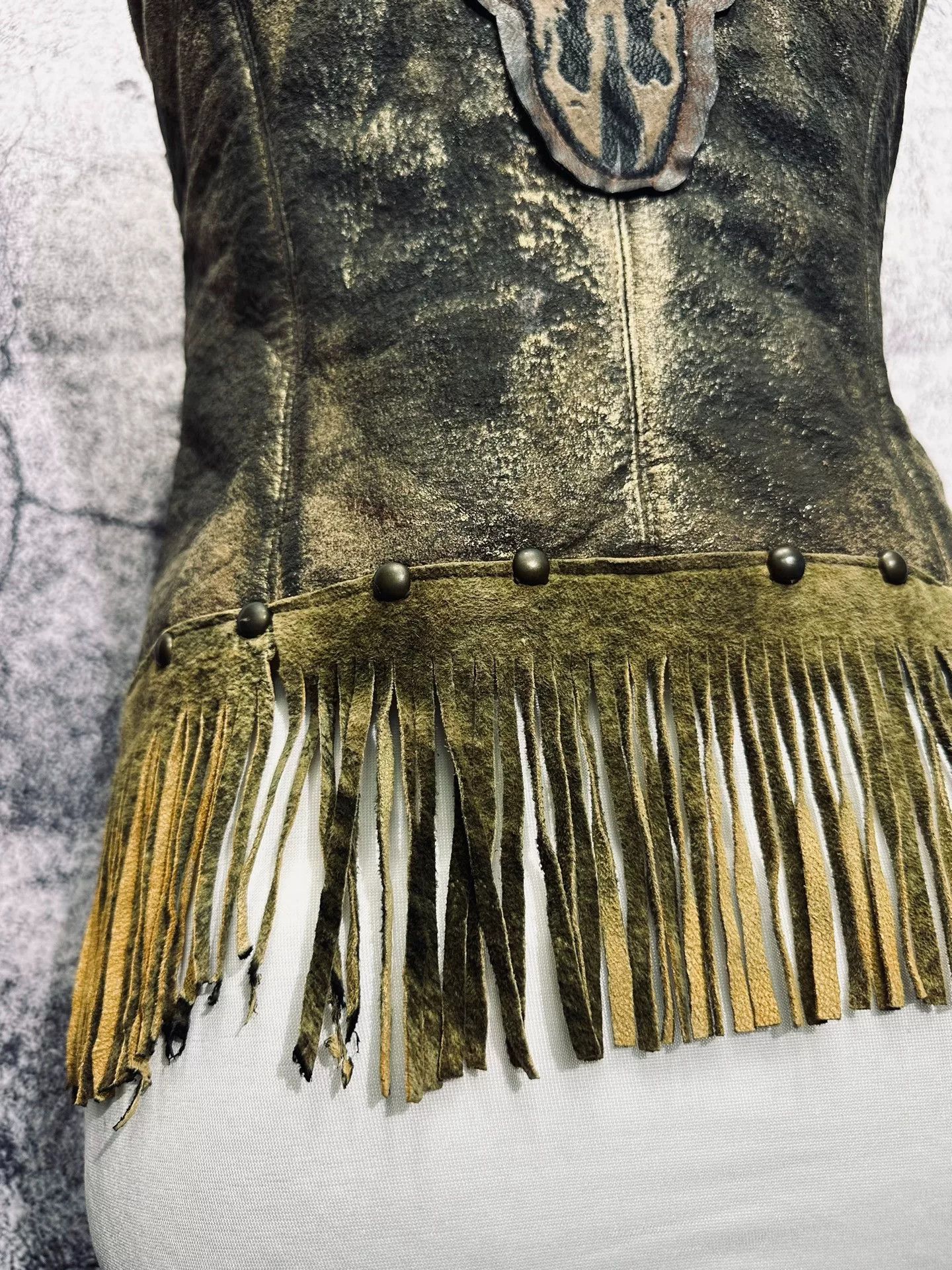 If Six Was Nine Bohemian Vintage Rock Vest Size M / US 6-8 / IT 42-44 - 2 Thumbnail