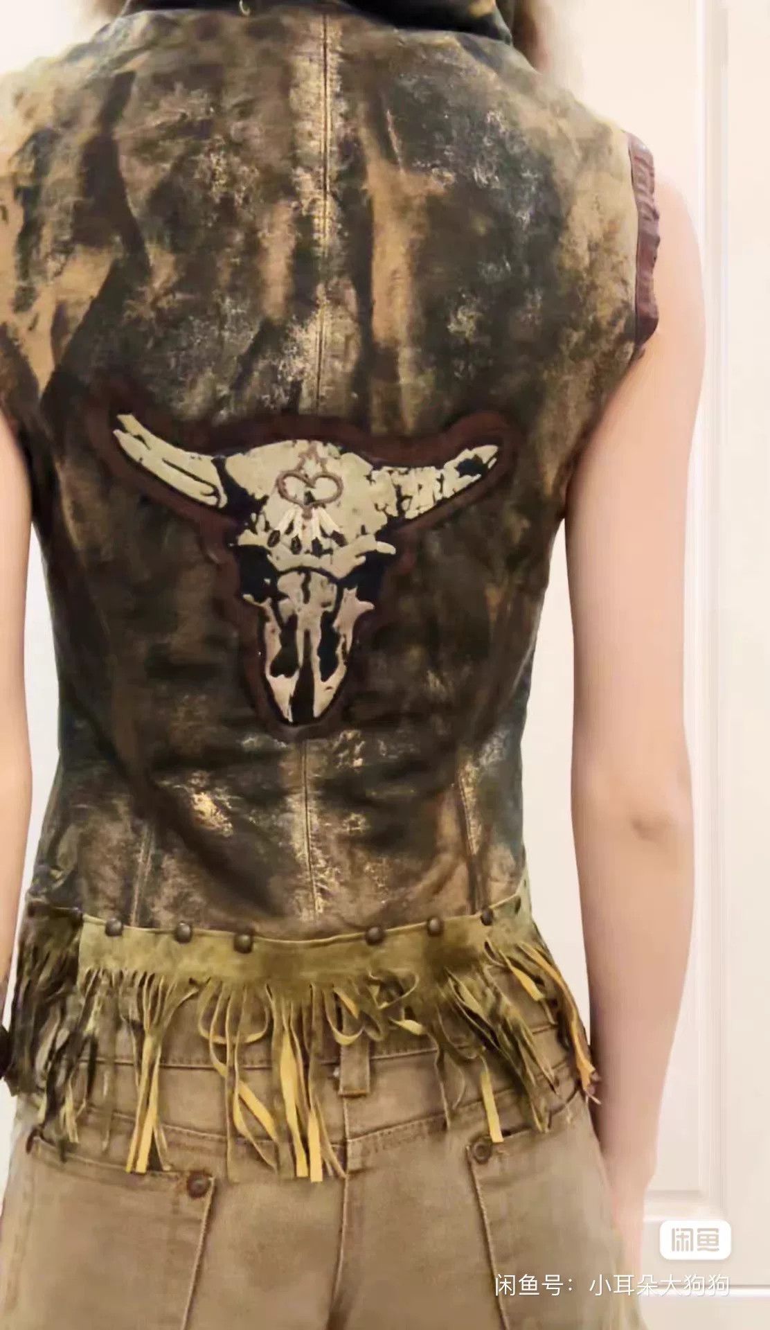 If Six Was Nine Bohemian Vintage Rock Vest Size M / US 6-8 / IT 42-44 - 9 Thumbnail