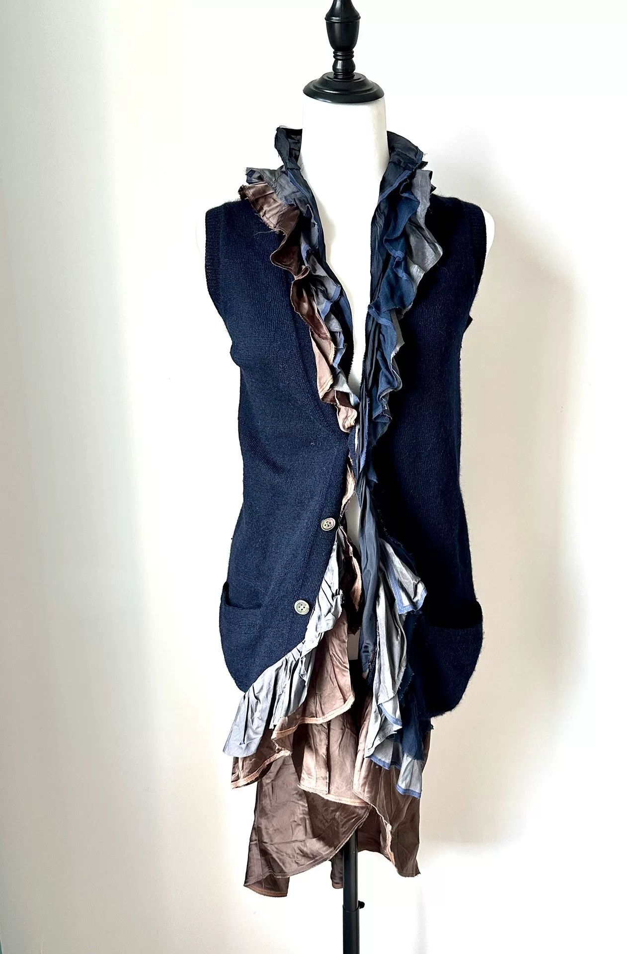 Sacai Sacai Ruffled Deconstructed Vest Size M / US 6-8 / IT 42-44 - 2 Thumbnail