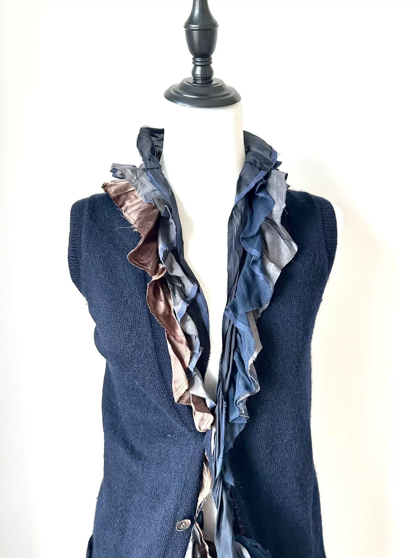 Sacai Sacai Ruffled Deconstructed Vest Size M / US 6-8 / IT 42-44 - 3 Thumbnail