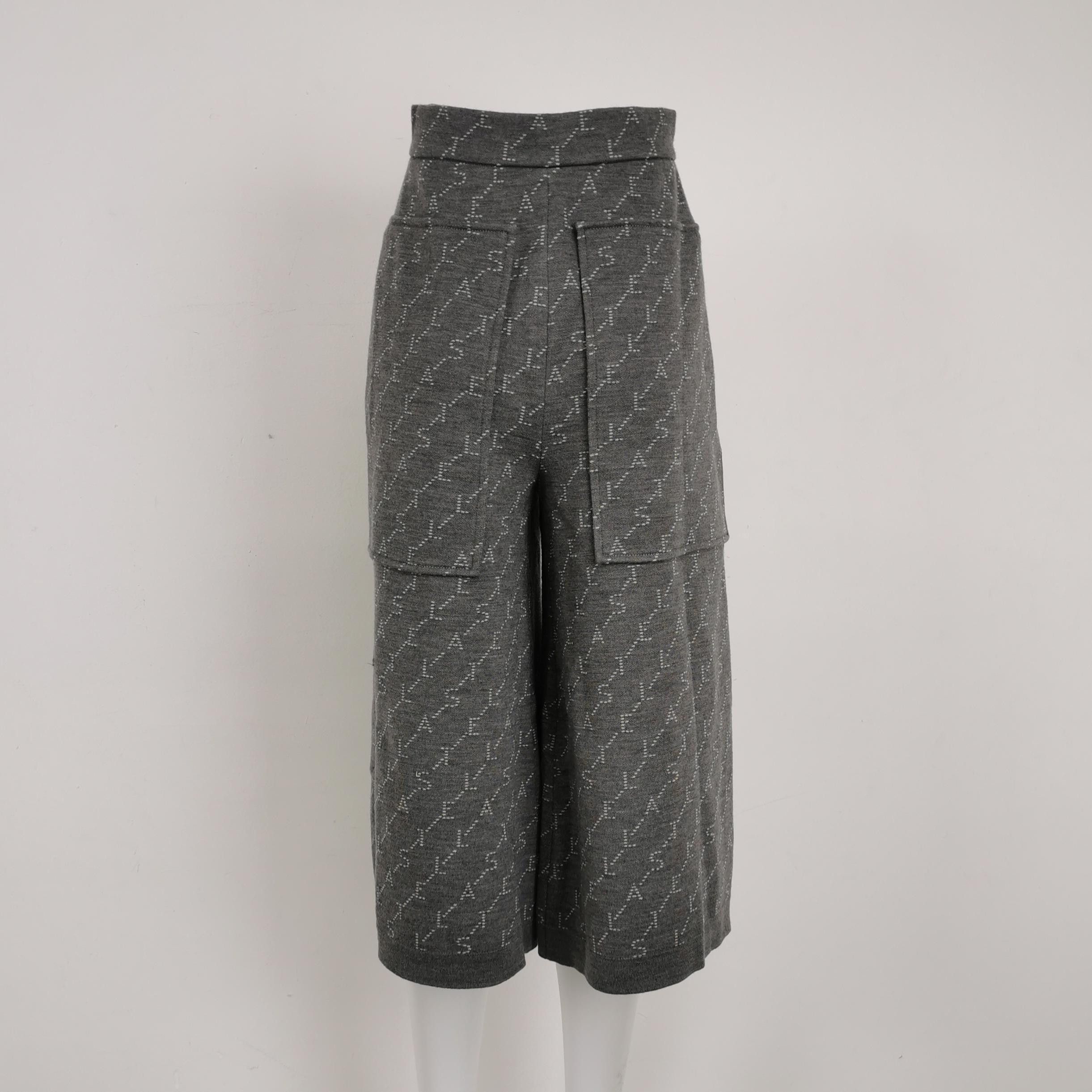 Arc'teryx Stella McCartney Gray Patterned Wide-Leg Pants XXS Size 22" - 3 Thumbnail
