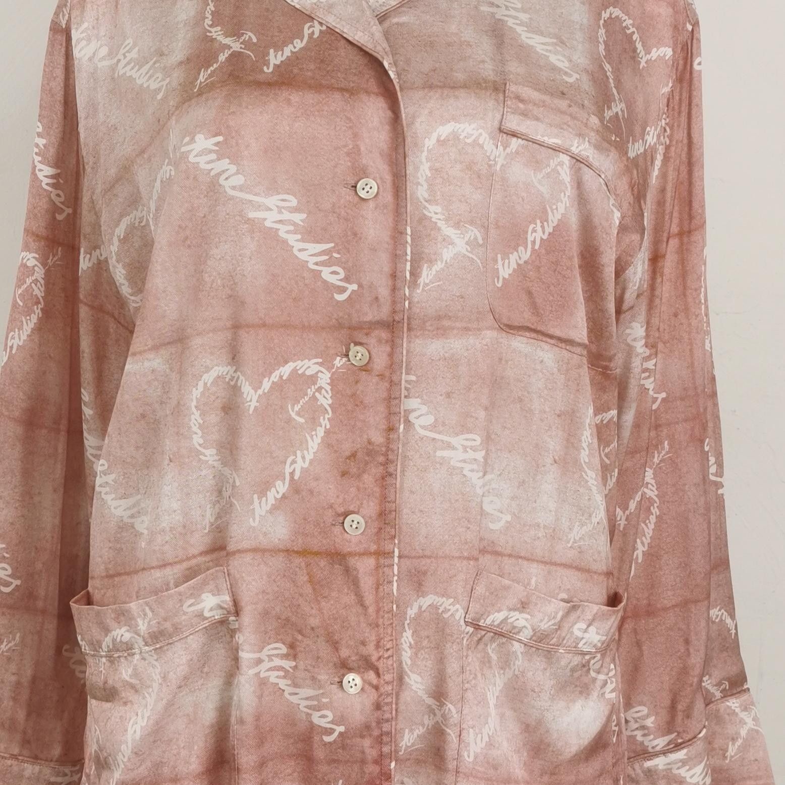 Acne Studios Acne Studios XXS Wide-Leg Heart Print Pants Size 22" - 5 Thumbnail