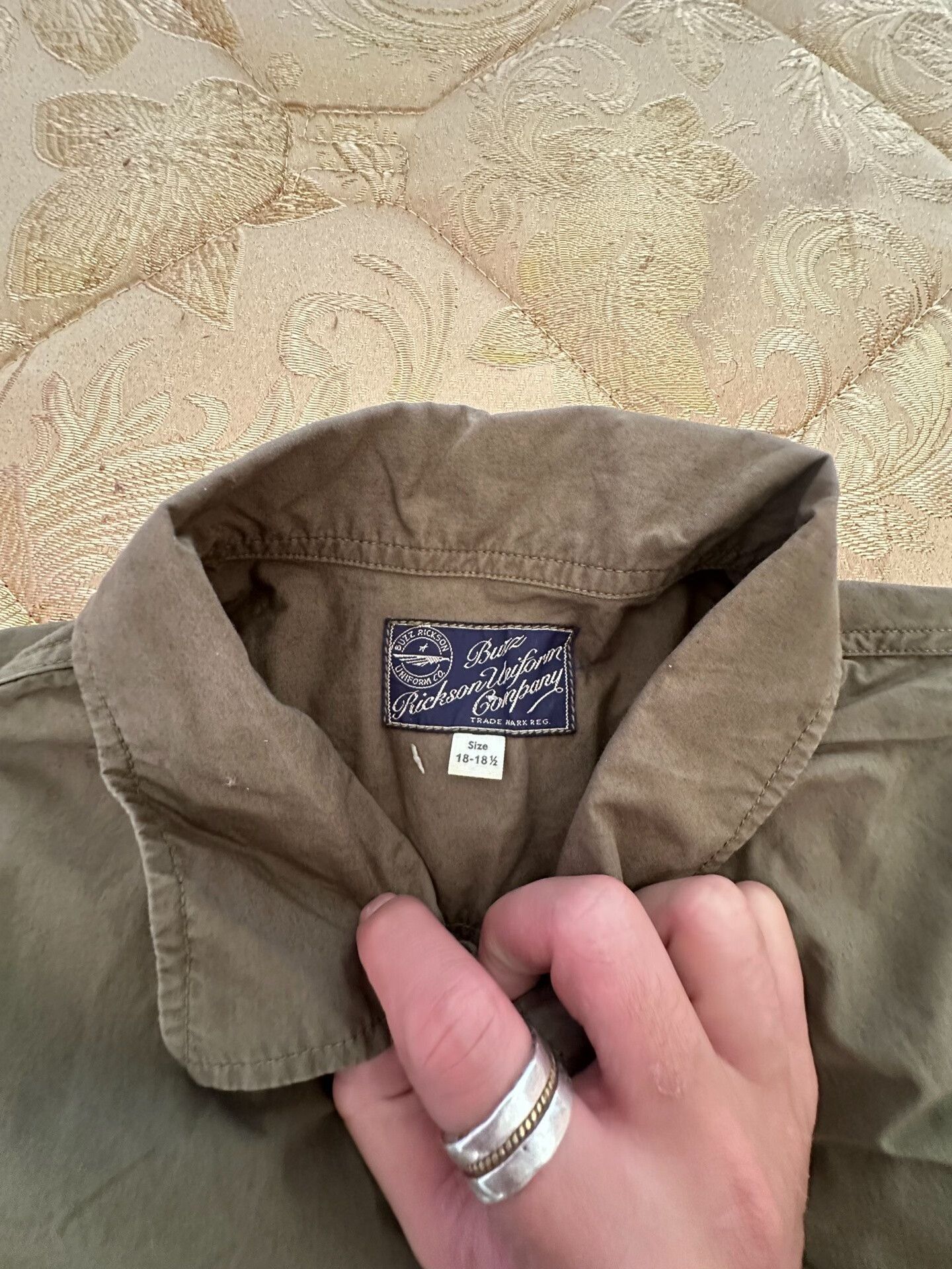 Buzz Rickson's Vintage Military Style Officers Shirt Size US M / EU 48-50 / 2 - 3 Thumbnail