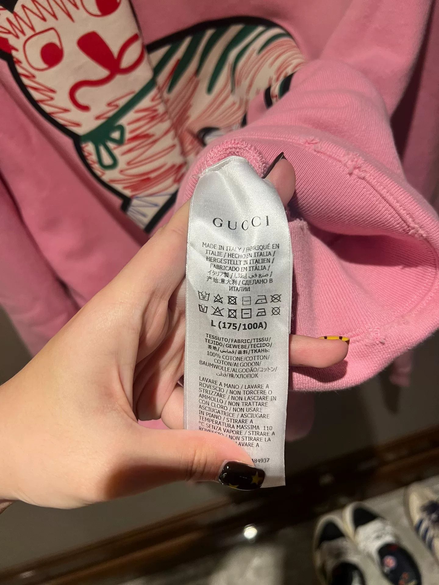 Gucci Gucci Pink Cat Print Sweatshirt Size M / US 6-8 / IT 42-44 - 3 Thumbnail