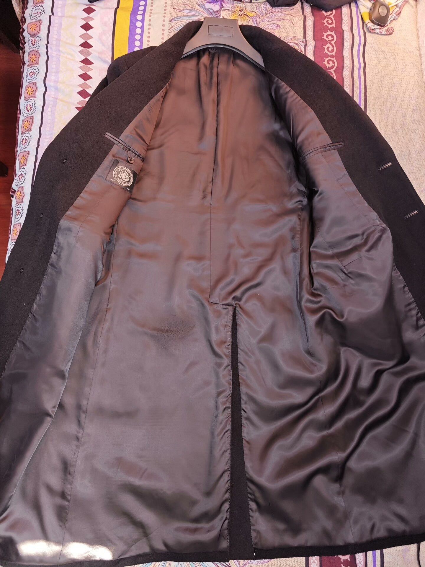 J. Press Black Angora Wool Blend Overcoat Size US M / EU 48-50 / 2 - 6 Thumbnail