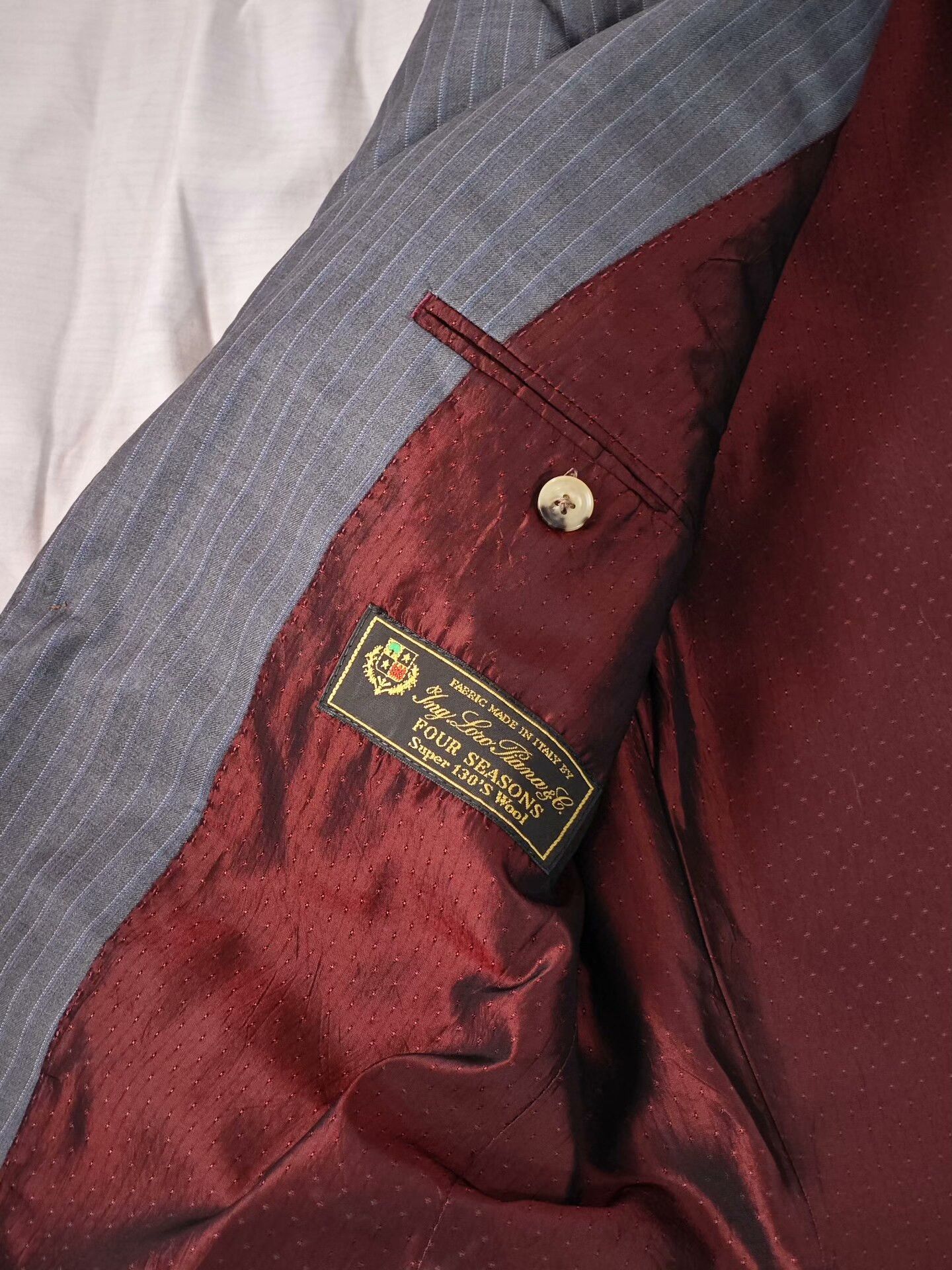 Loro Piana Italian Wool Linen Custom Suit Size US M / EU 48-50 / 2 - 7 Thumbnail