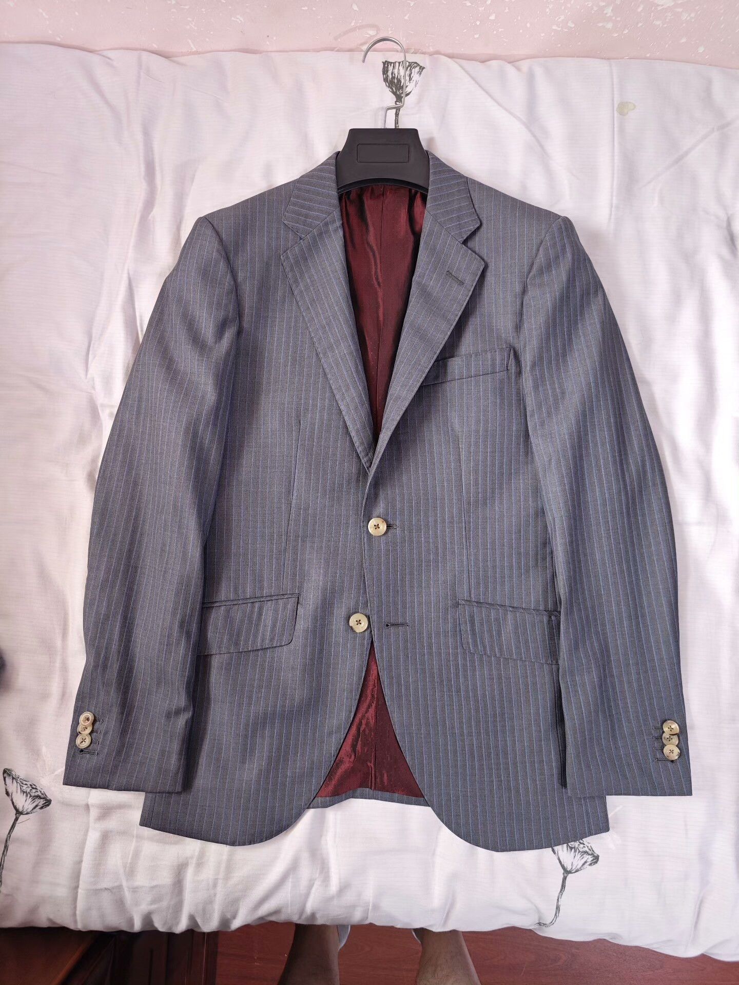Loro Piana Italian Wool Linen Custom Suit Size US M / EU 48-50 / 2 - 5 Thumbnail