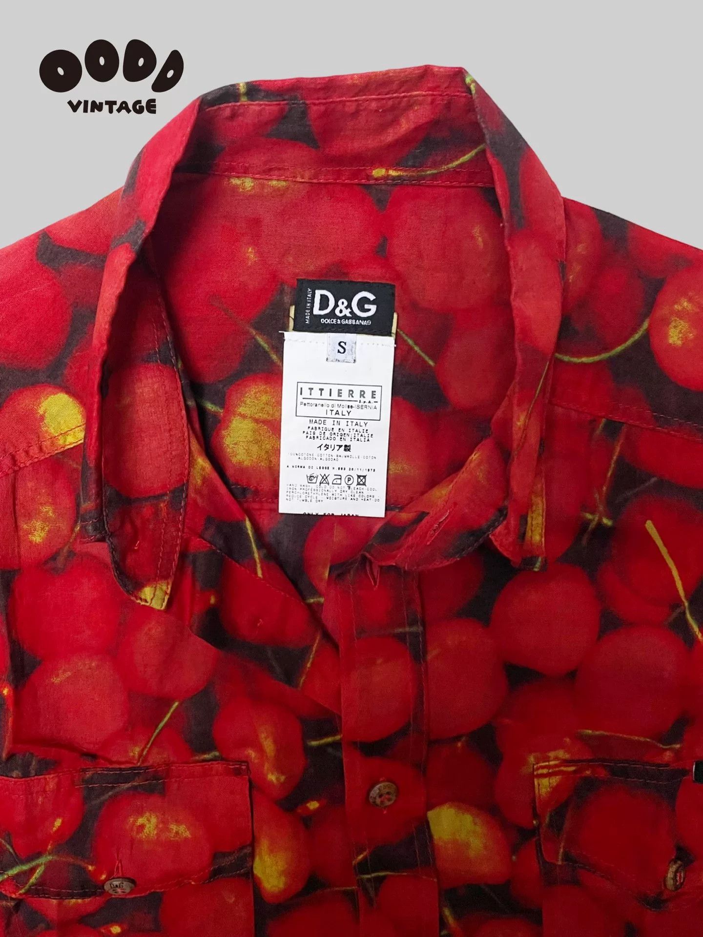 Dolce & Gabbana Dolce & Gabbana Cherry Printed Shirt Size S / US 4 / IT 40 - 2 Thumbnail