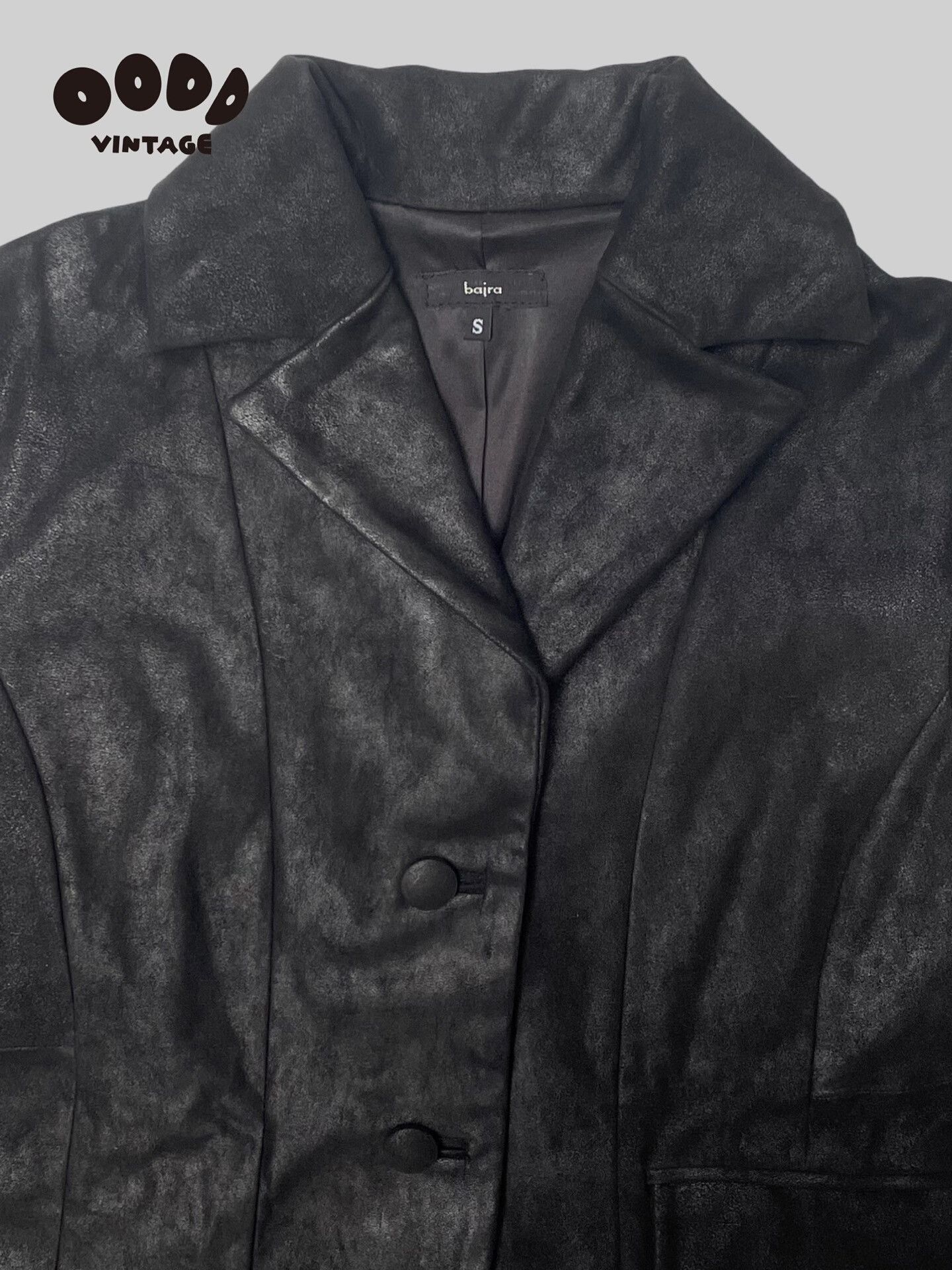 Bajra Black Suede Flare Sleeve Jacket Size M / US 6-8 / IT 42-44 - 5 Thumbnail