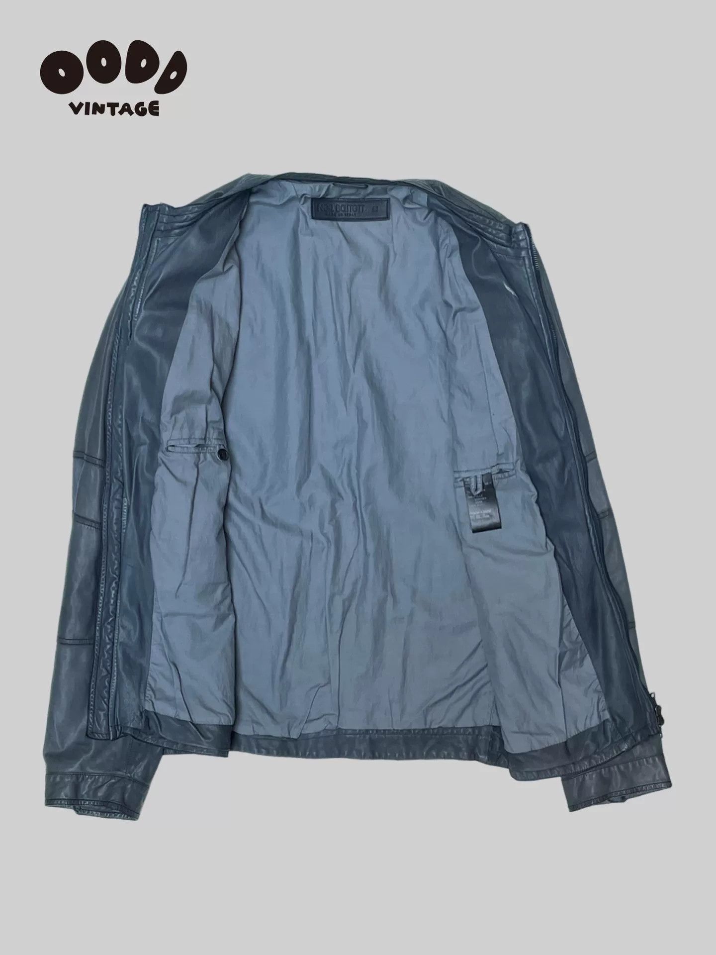 Neil Barrett Neil Barrett Blue Distressed Leather Jacket Size US M / EU 48-50 / 2 - 3 Thumbnail
