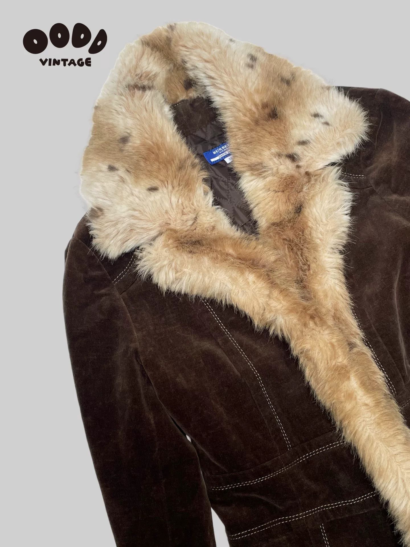 Burberry Burberry Faux Fur Cotton Jacket Size M / US 6-8 / IT 42-44 - 2 Thumbnail