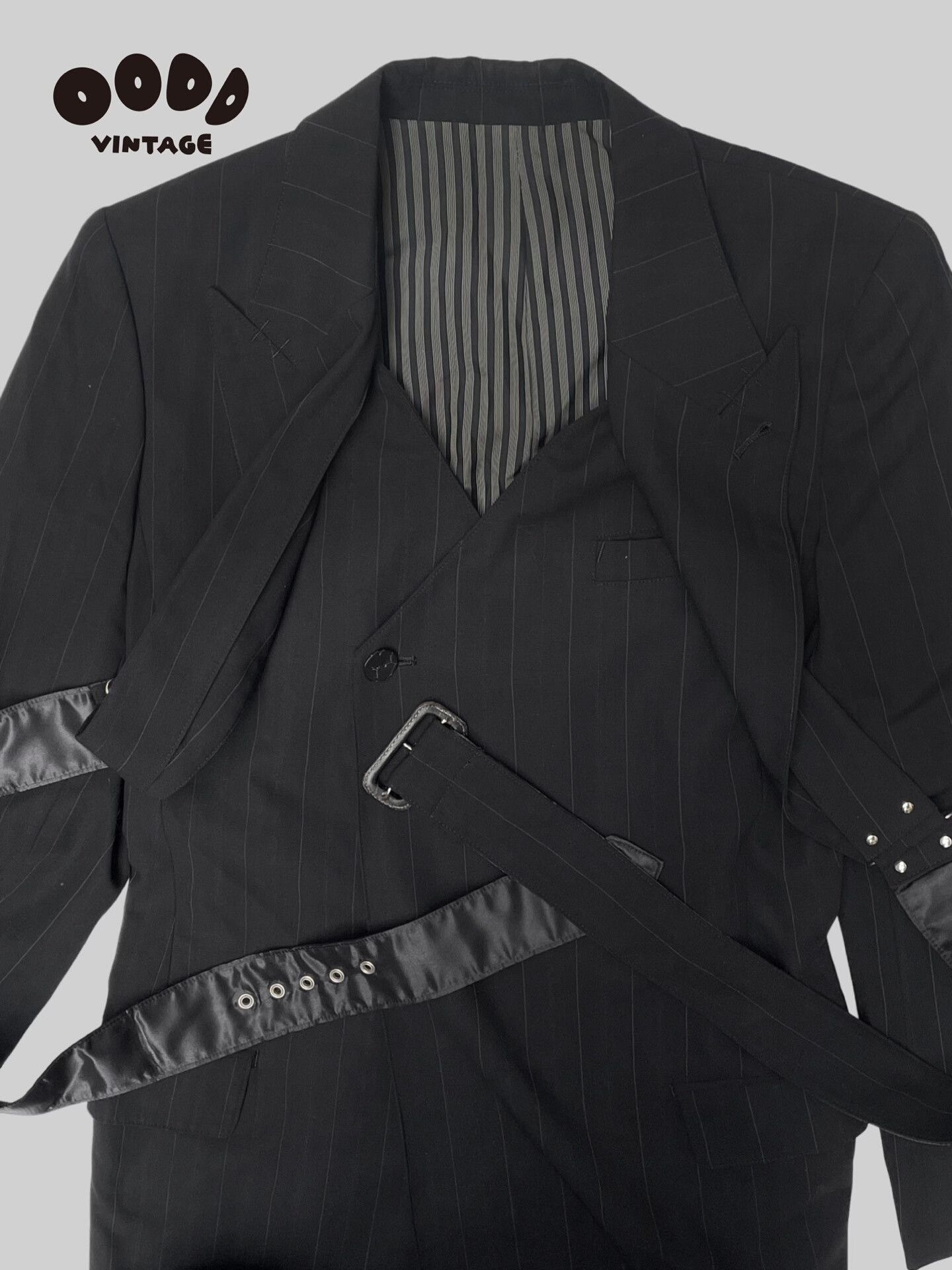 Jean Paul Gaultier Jean Paul Gaultier Striped Wool Suit Size M / US 6-8 / IT 42-44 - 5 Thumbnail