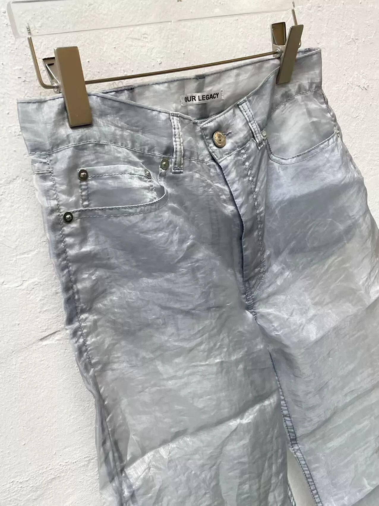 Our Legacy Our Legacy Transparent Denim Pants Size US 32 / EU 48 - 2 Thumbnail