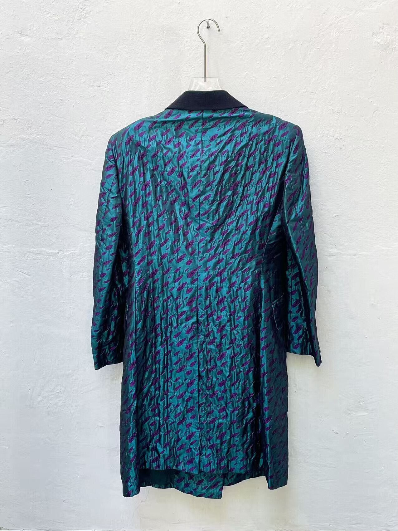 Yoshiyuki Konishi Yoshiyuki Konishi Silk Embroidered Trench Coat Size S / US 4 / IT 40 - 2 Thumbnail