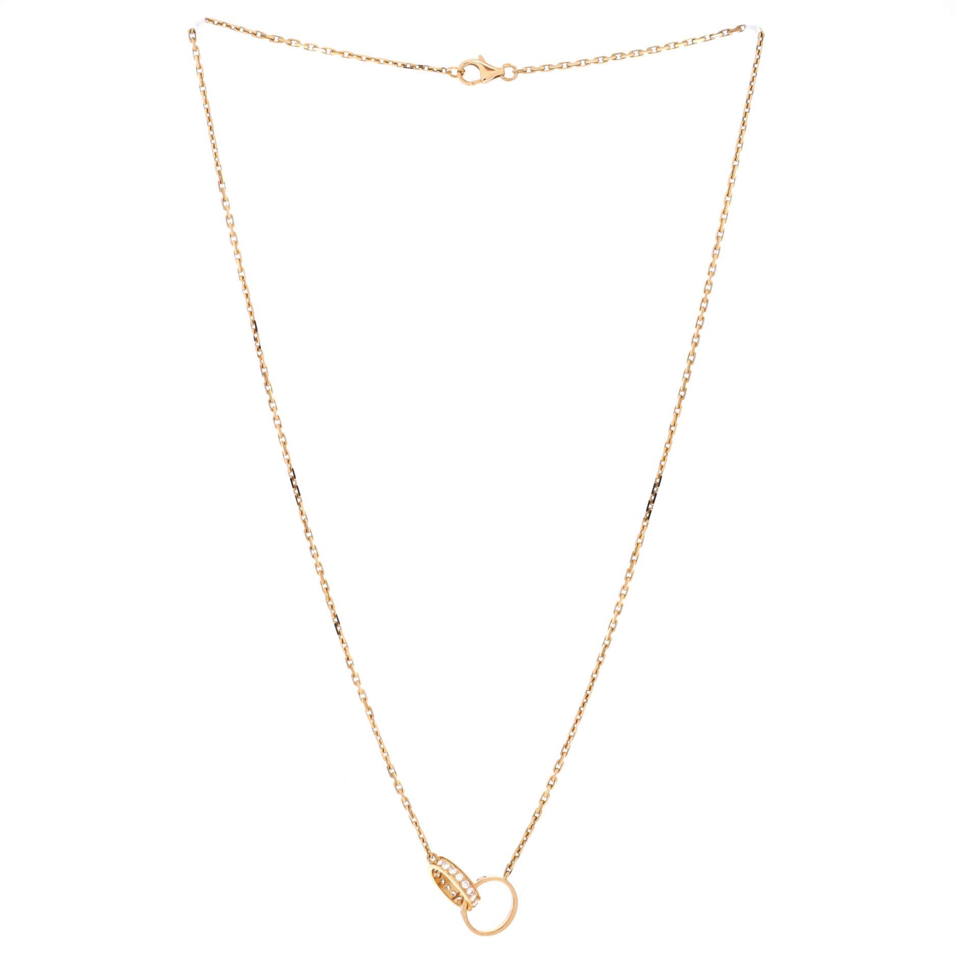 Cartier Love Interlocking Necklace Size ONE SIZE - 2 Thumbnail