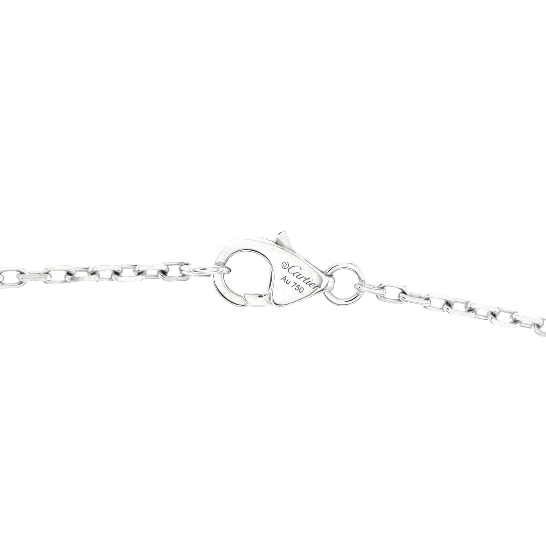 Cartier Love Interlocking Pave Necklace Size ONE SIZE - 3 Thumbnail
