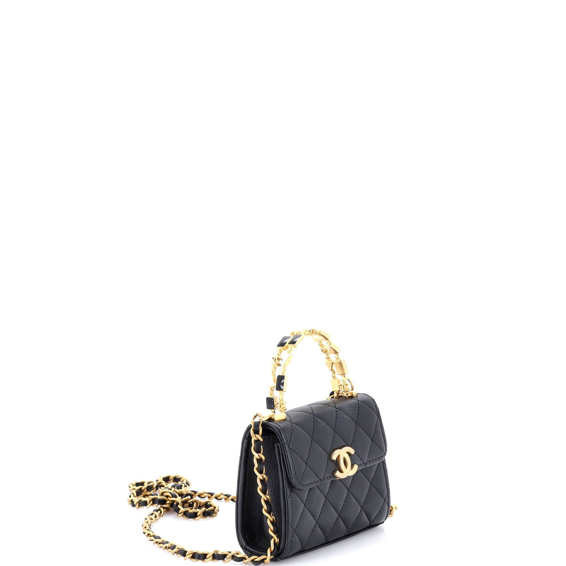 Chanel Coco Enamel Top Handle Flap Bag Size ONE SIZE - 2 Thumbnail