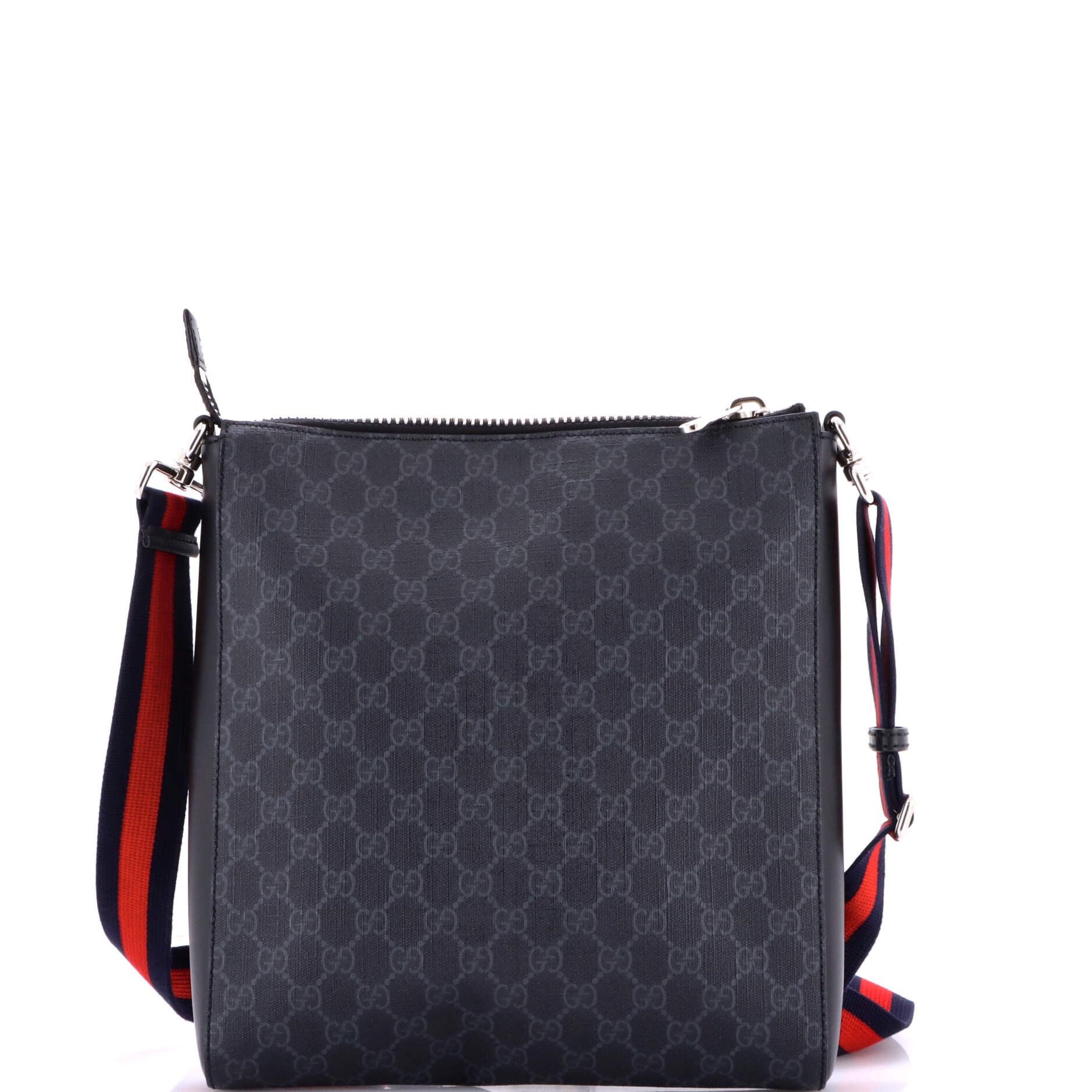 Gucci Web Strap Front Zip Messenger Bag Size ONE SIZE - 3 Thumbnail