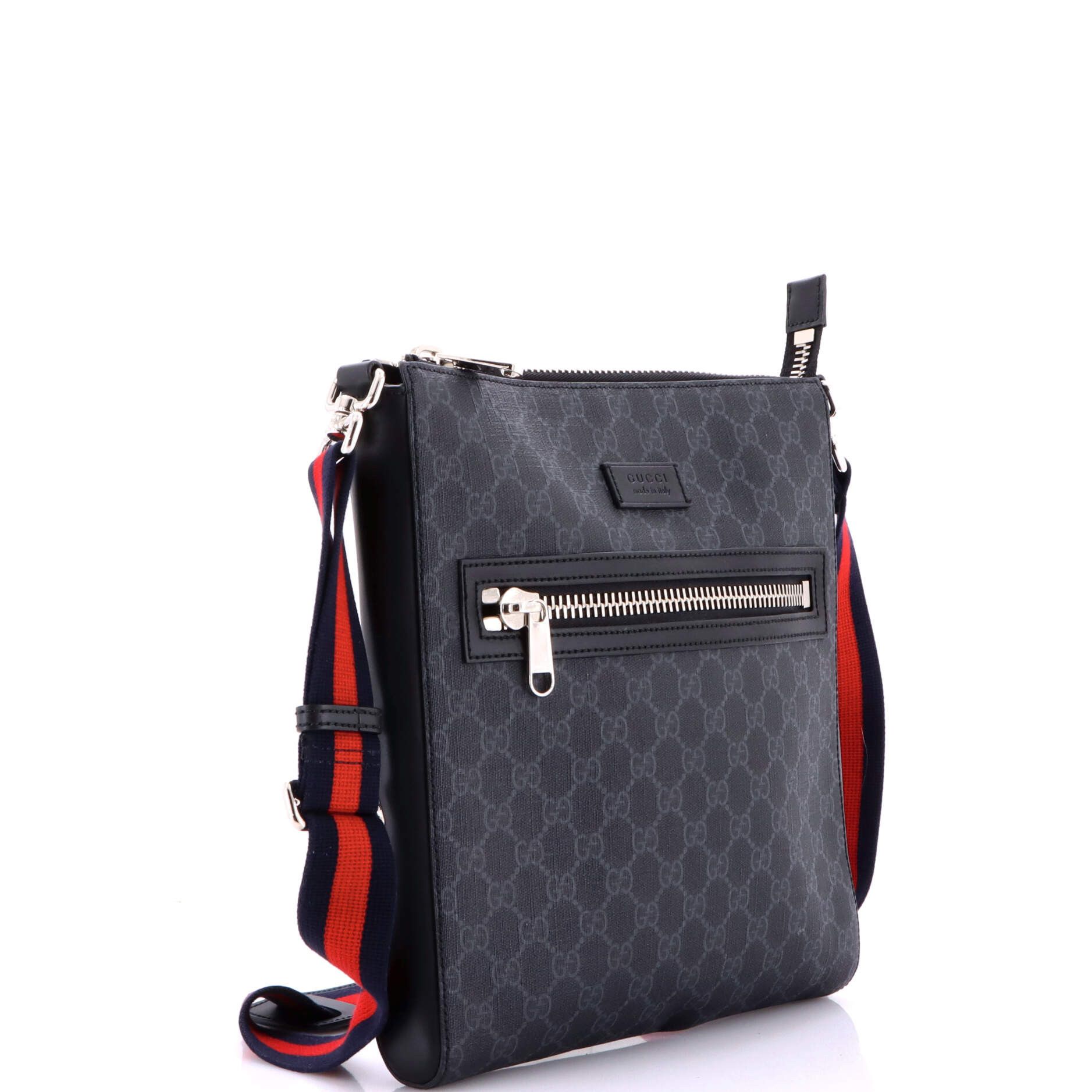 Gucci Web Strap Front Zip Messenger Bag Size ONE SIZE - 2 Thumbnail