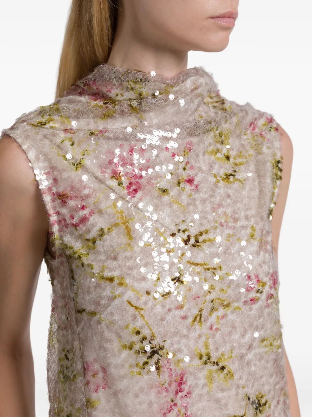 Alberta Ferretti PRINTED SEQUINS SHIRT Size M / US 6-8 / IT 42-44 - 6 Thumbnail