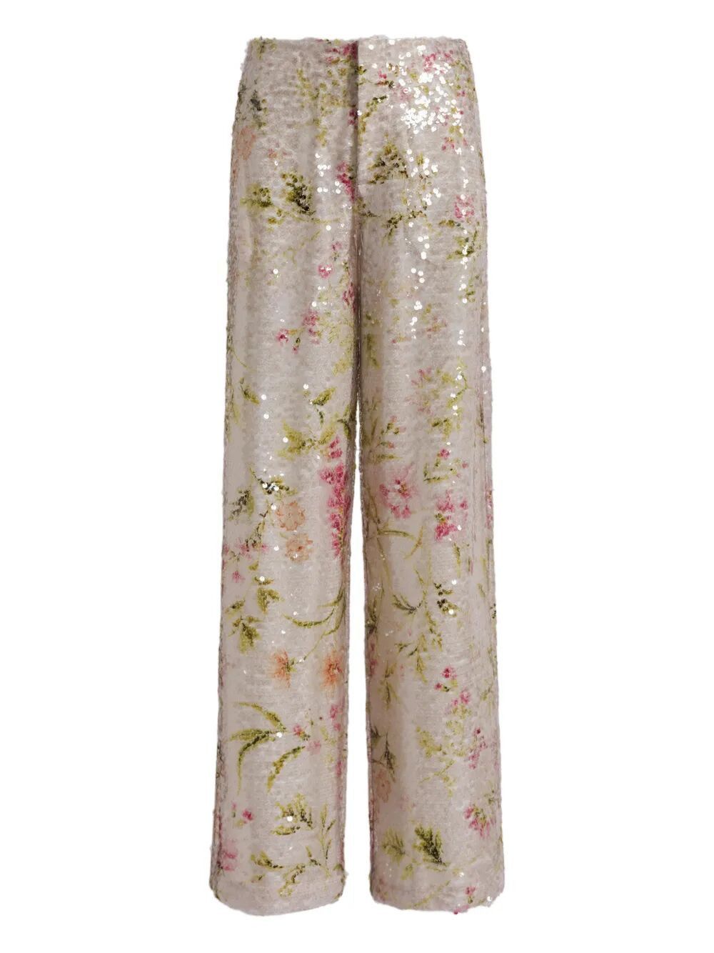 Alberta Ferretti PRINTED SEQUINS WIDE LEG TROUSERS Size 30" / US 8 / IT 44 - 4 Thumbnail