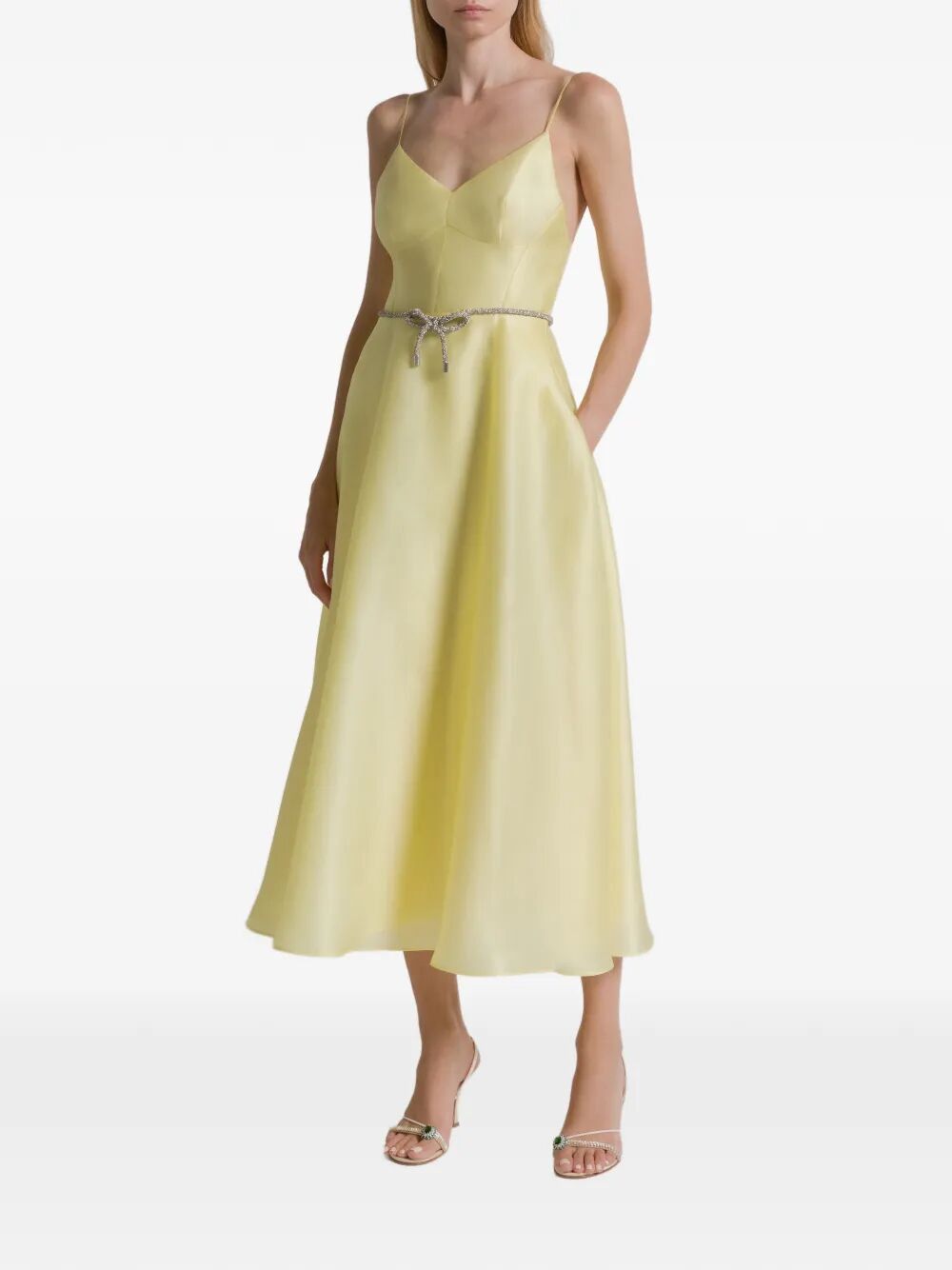Alberta Ferretti TRIPLE ORGANZA MIDI ROUND DRESS Size M / US 6-8 / IT 42-44 - 5 Thumbnail
