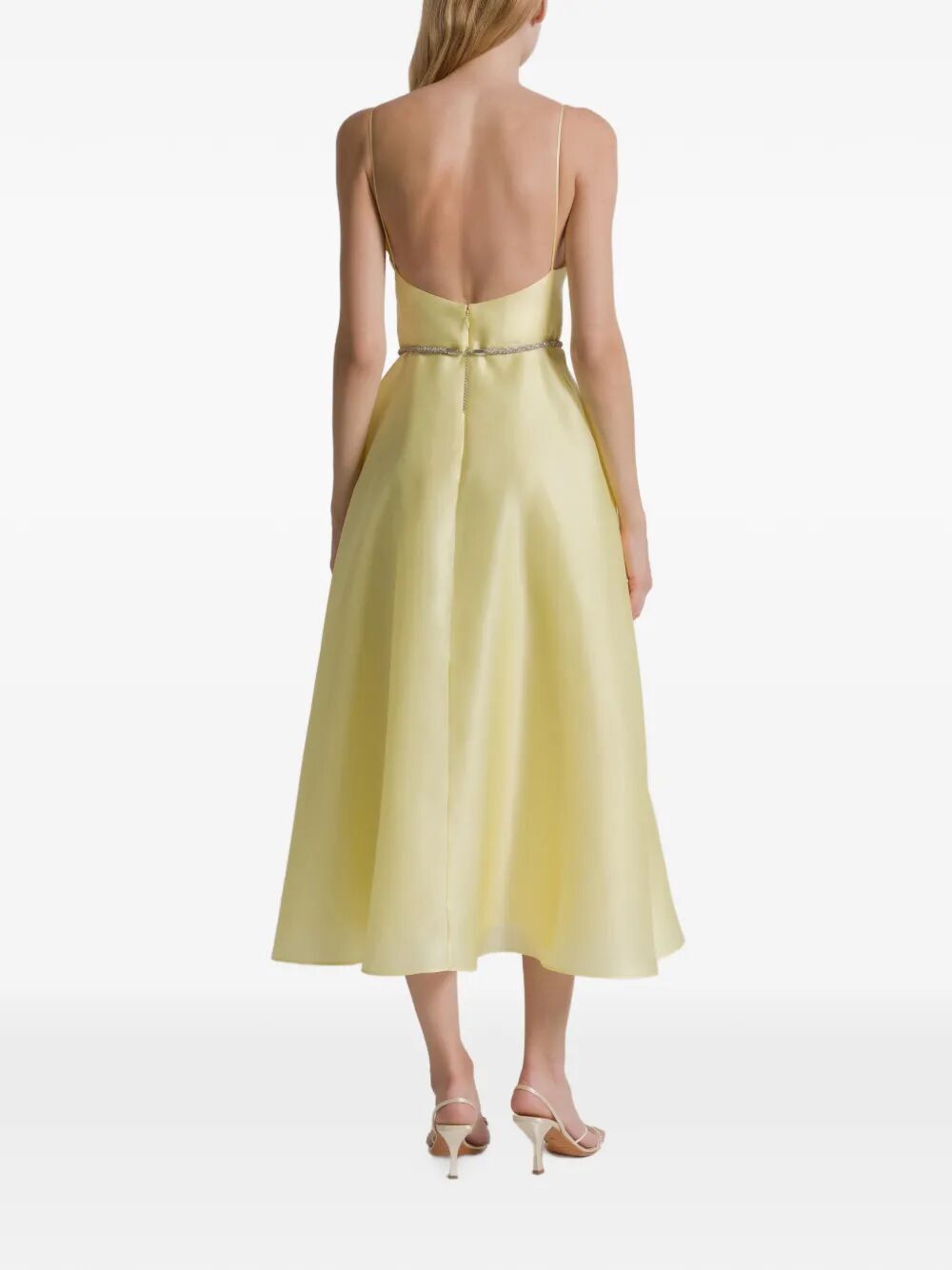 Alberta Ferretti TRIPLE ORGANZA MIDI ROUND DRESS Size M / US 6-8 / IT 42-44 - 6 Thumbnail