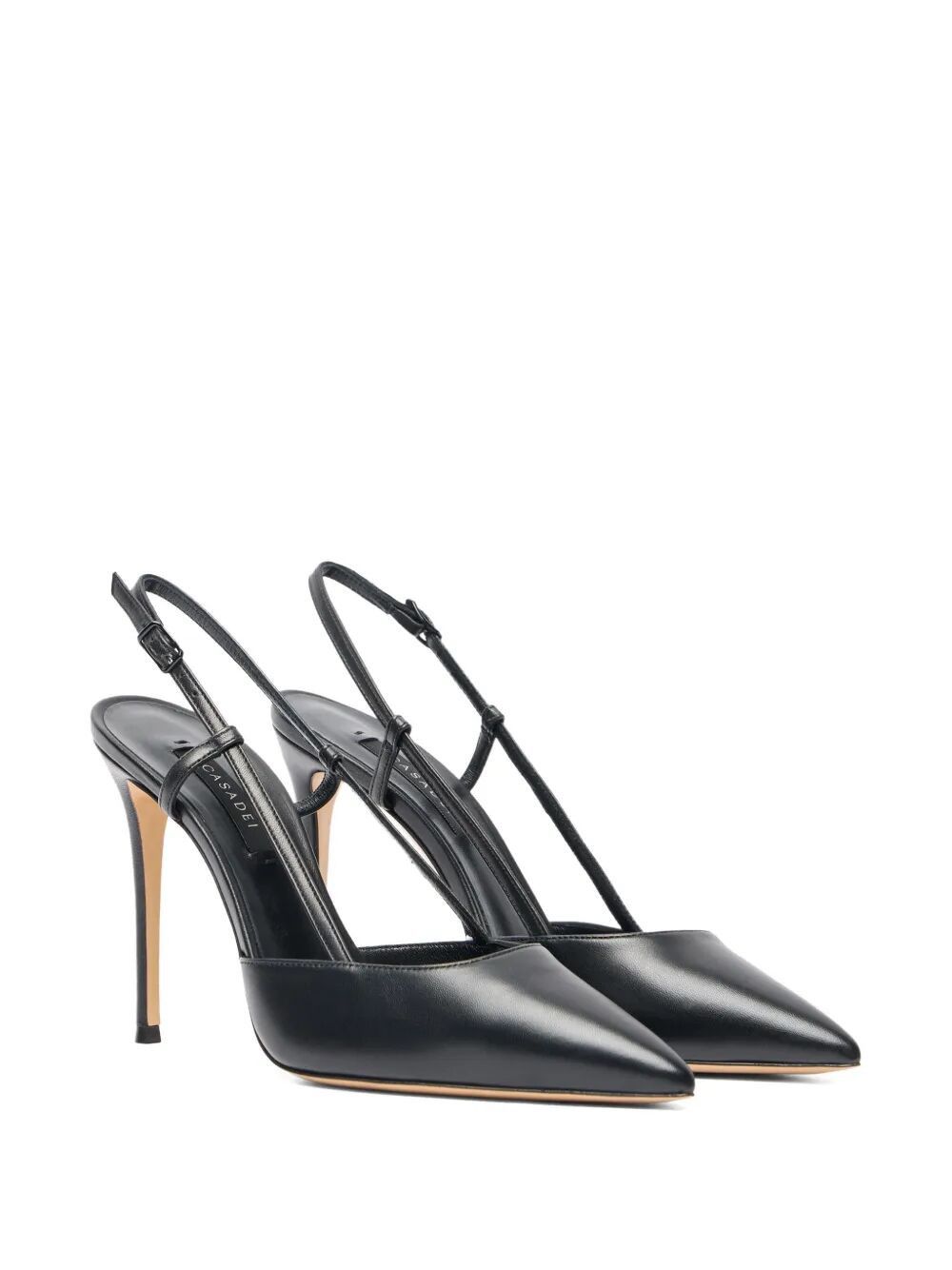 Casadei "JULIA" JOLLY MINORCA LEATHER SLINGBACK T. 110 Size US 11 / IT 41 - 4 Thumbnail