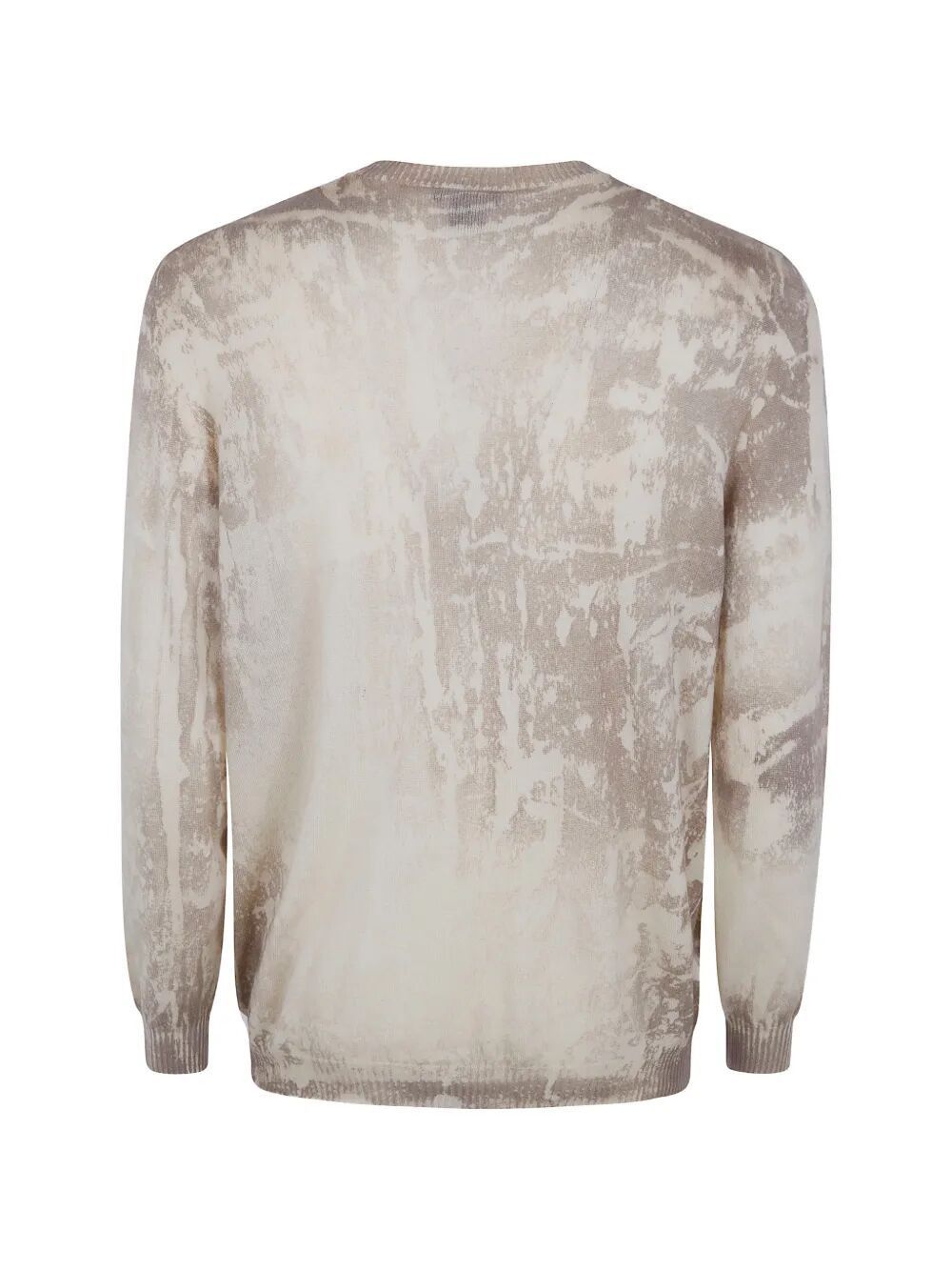 Avant Toi "SHELLEY" MARBLE EFFECT LIGHT CASHMERE REVERSIBLE ROUNDNECK PULLOVER Size US XL / EU 56 / 4 - 6 Thumbnail