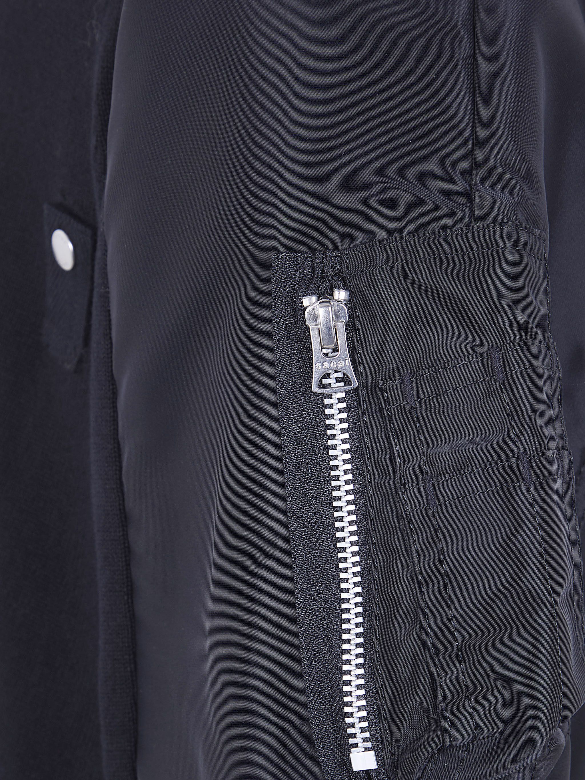 Sacai NYLON TWILL X KNIT CARDIGAN Size US M / EU 48-50 / 2 - 3 Thumbnail