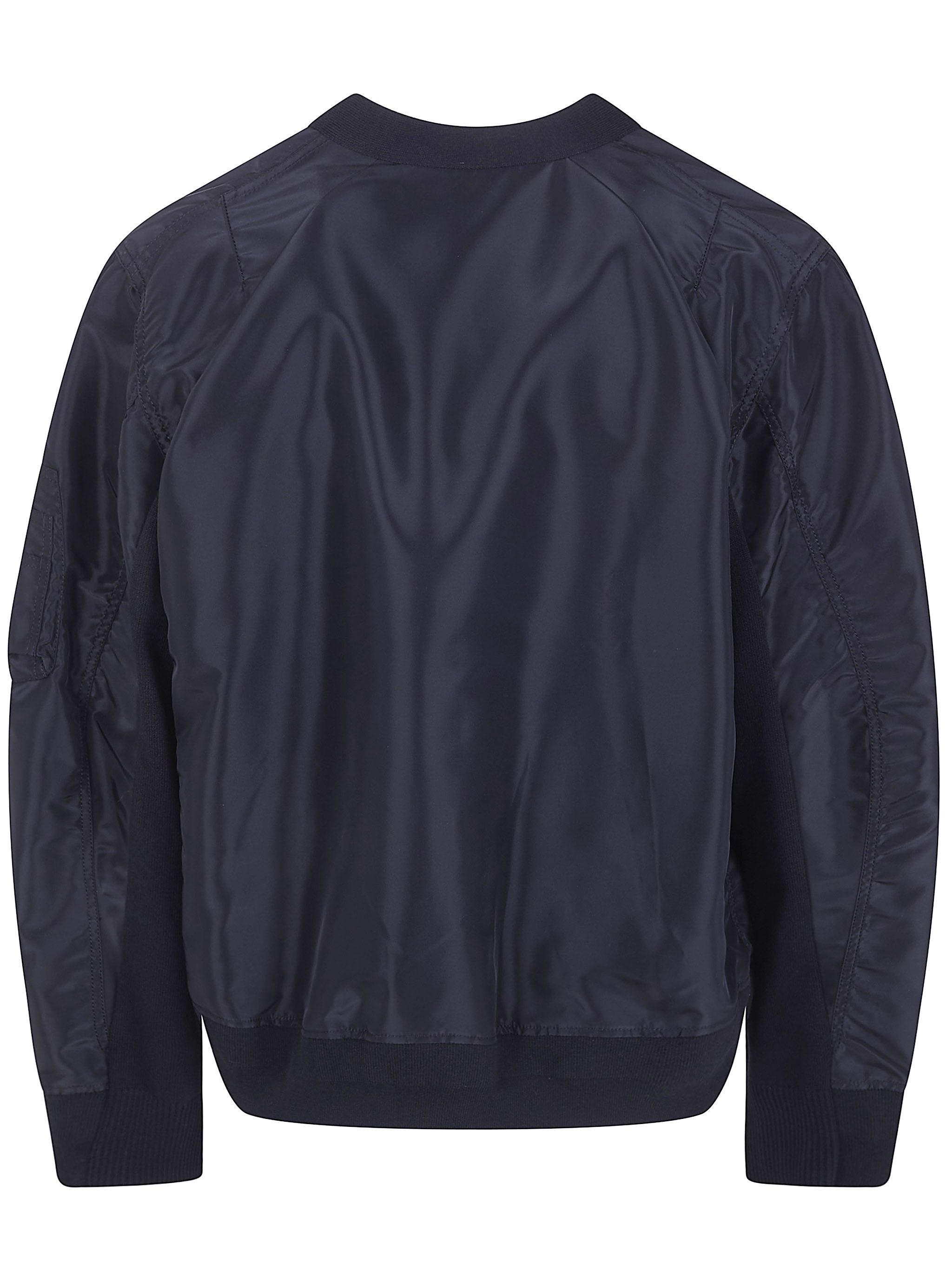 Sacai NYLON TWILL X KNIT CARDIGAN Size US M / EU 48-50 / 2 - 2 Thumbnail