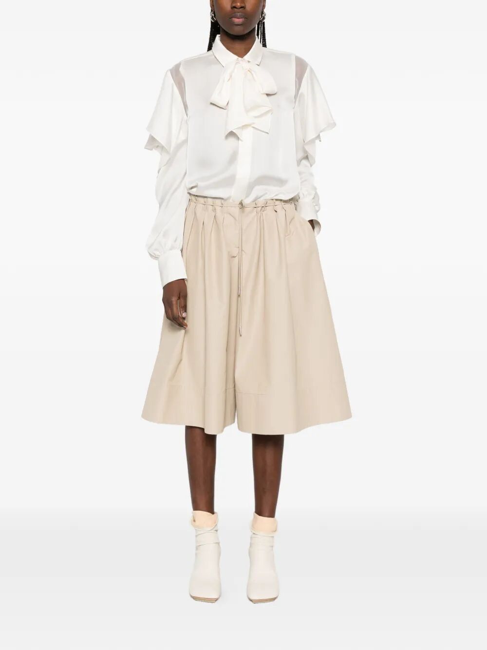 Sacai SATIN X CHIFFON SHIRT Size M / US 6-8 / IT 42-44 - 5 Thumbnail