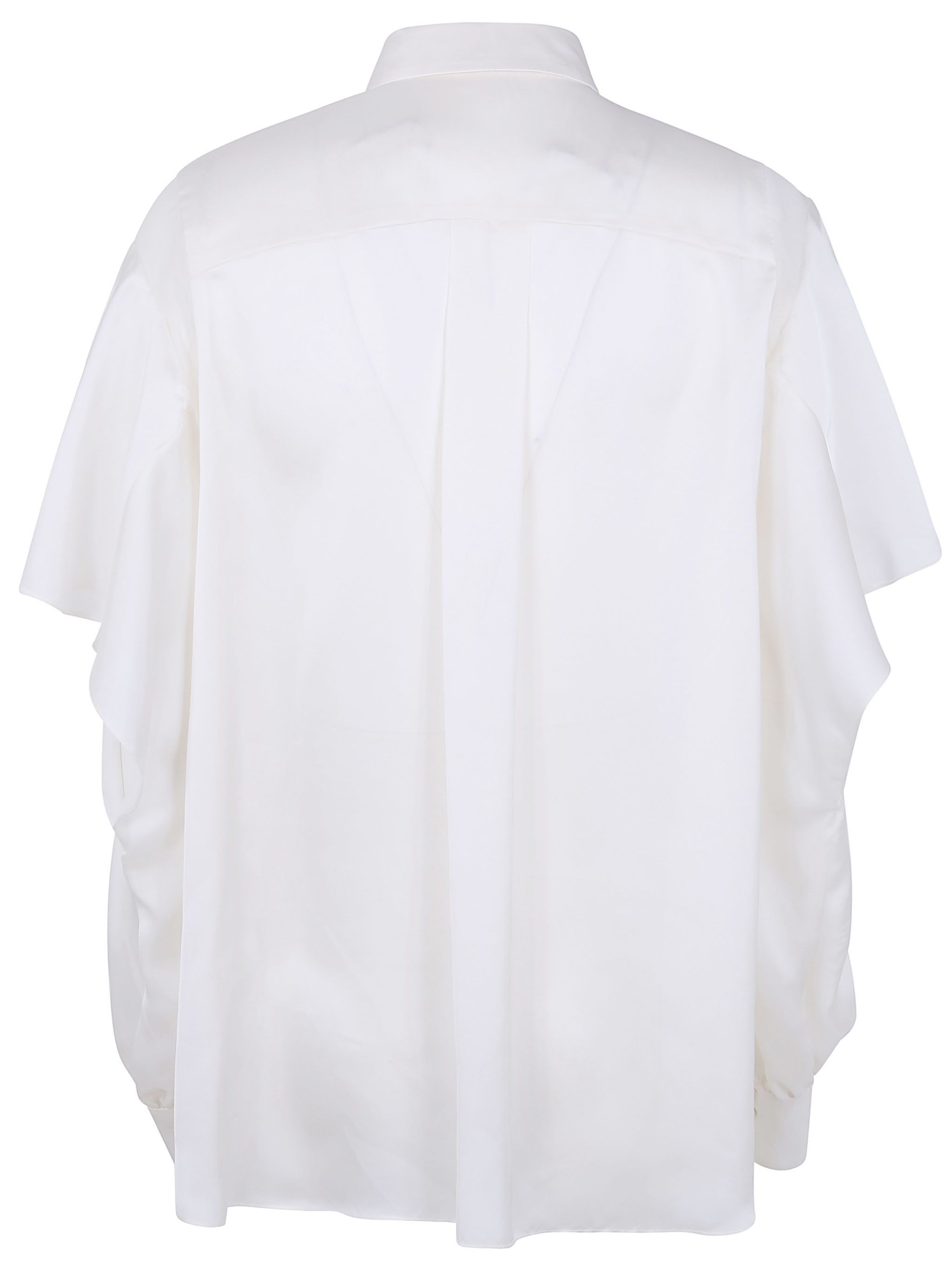 Sacai SATIN X CHIFFON SHIRT Size L / US 10 / IT 46 - 2 Thumbnail