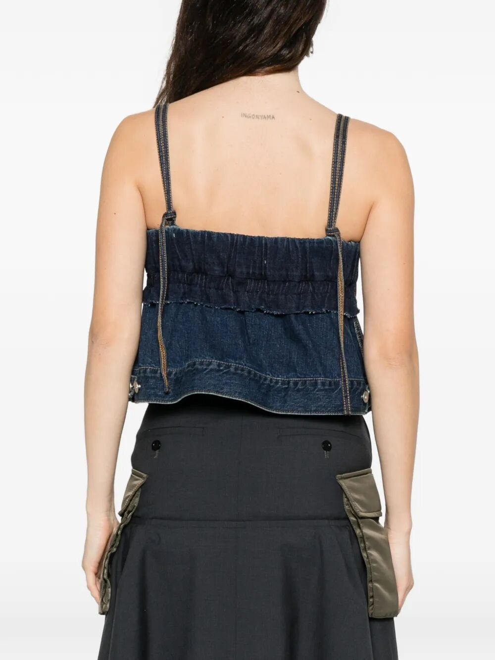 Sacai DENIM PULLOVER SWEATER Size S / US 4 / IT 40 - 4 Thumbnail