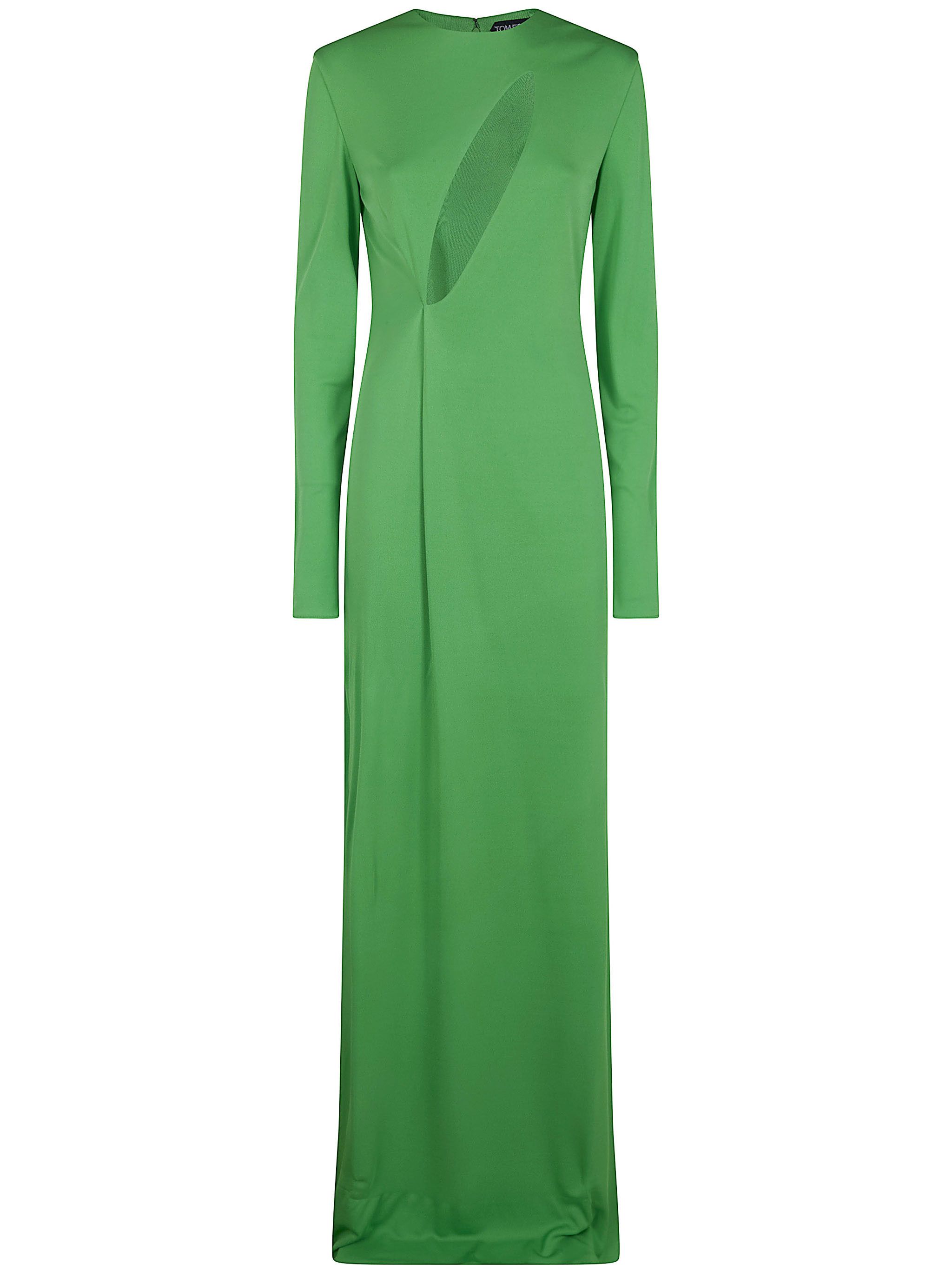 Tom Ford CREPE JERSEY LONG SLEEVE EVENING DRESS Size M / US 6-8 / IT 42-44 - 6 Thumbnail