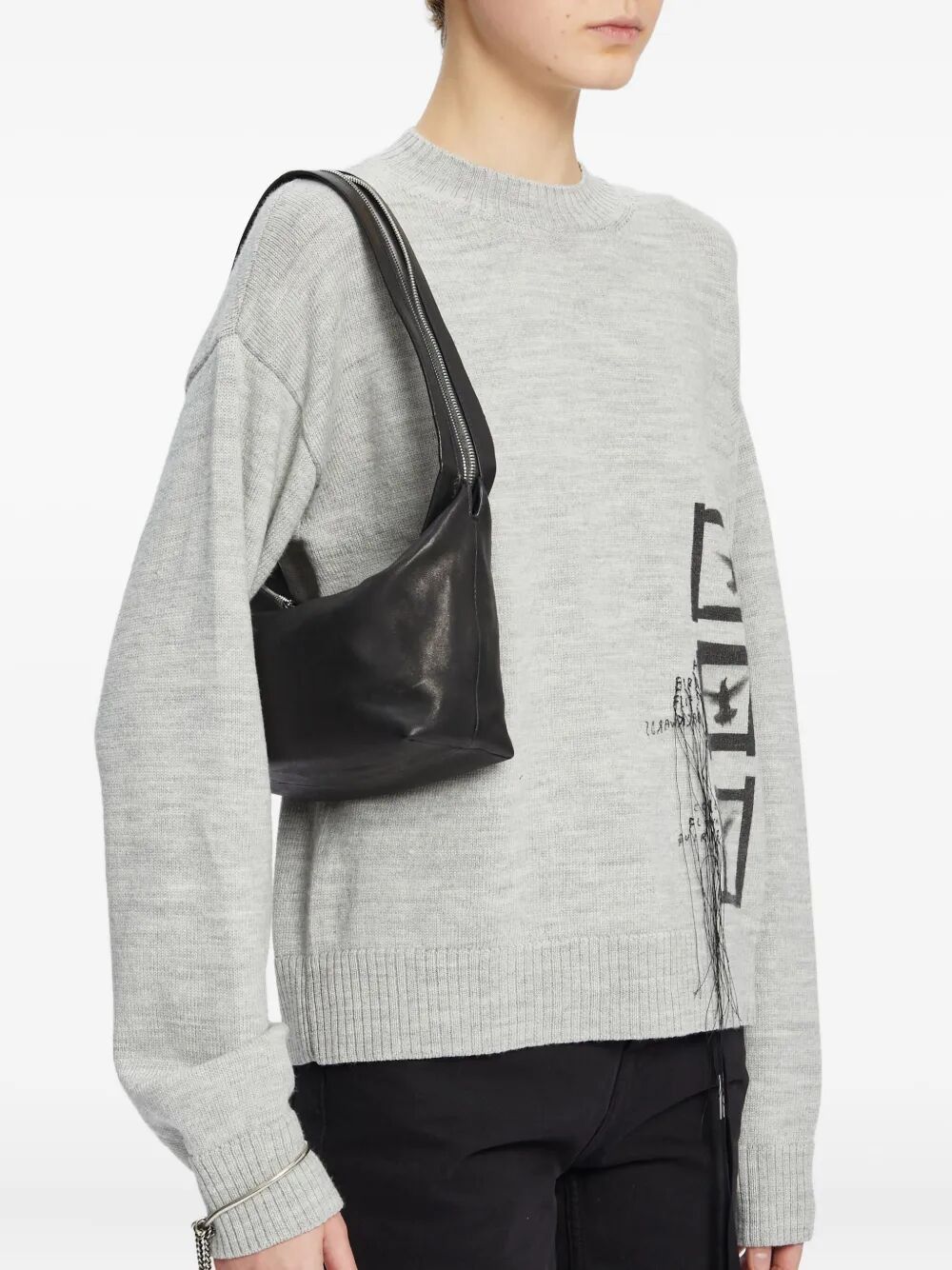Ann Demeulemeester "LUSI" SMALL SOFT ZIPPER BAG Size ONE SIZE - 2 Thumbnail