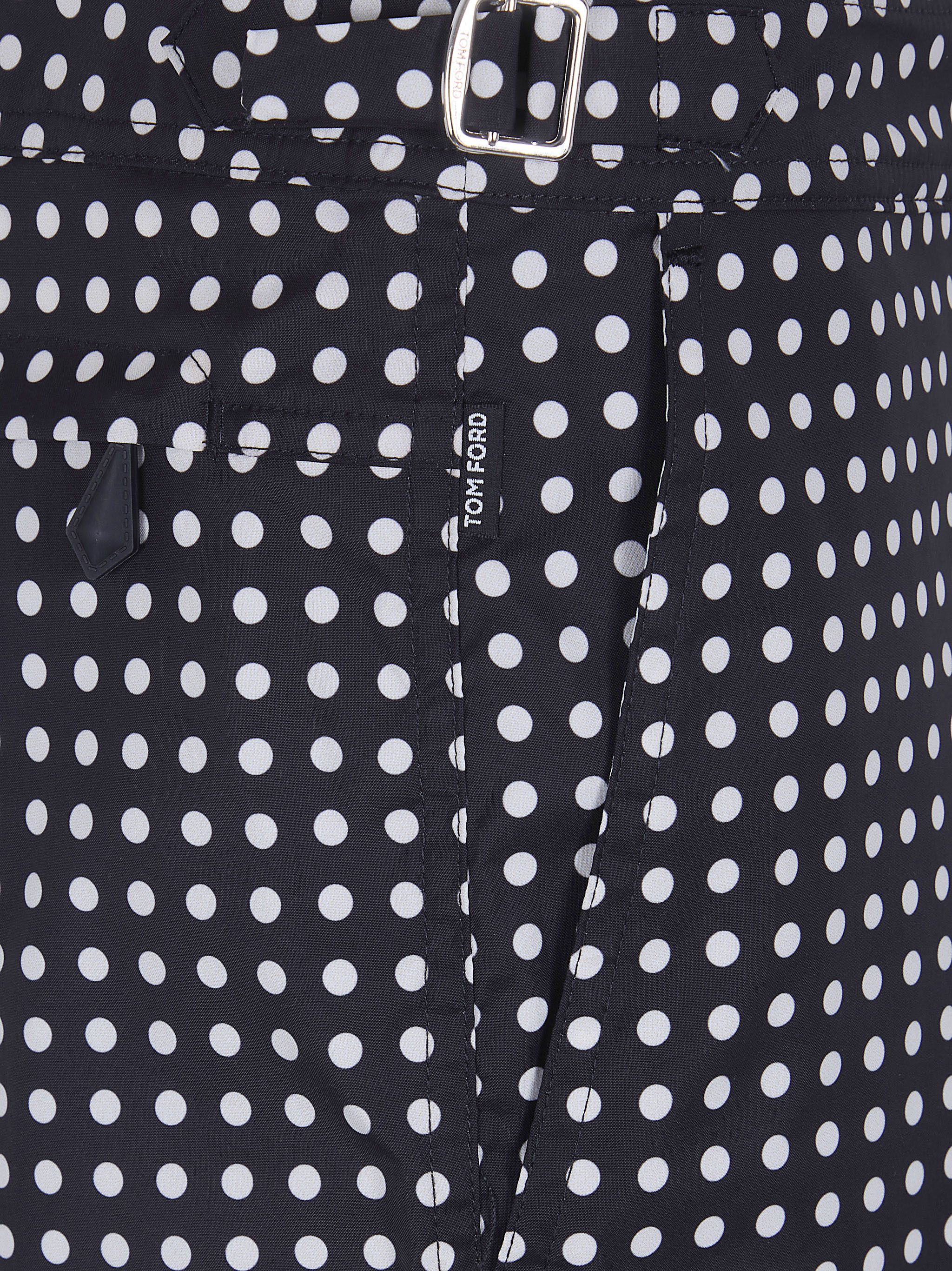 Tom Ford MID DOT PRINT MICRO COMPACT POPELINE WR SWIM SHORTS Size US L / EU 52-54 / 3 - 3 Thumbnail