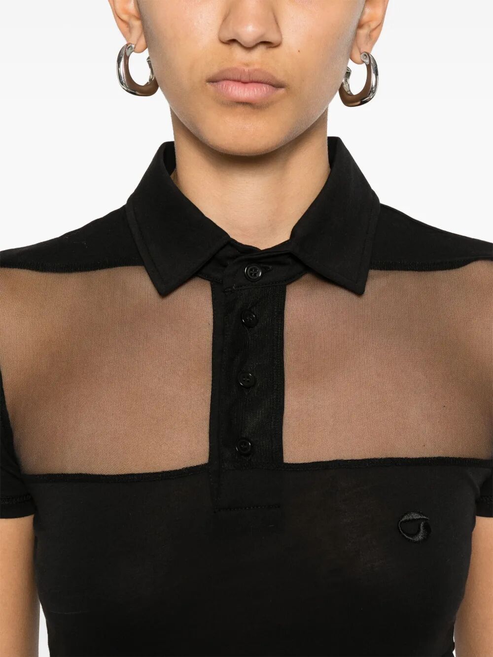 Coperni "STRIPED SHEER" POLO TOP Size M / US 6-8 / IT 42-44 - 4 Thumbnail